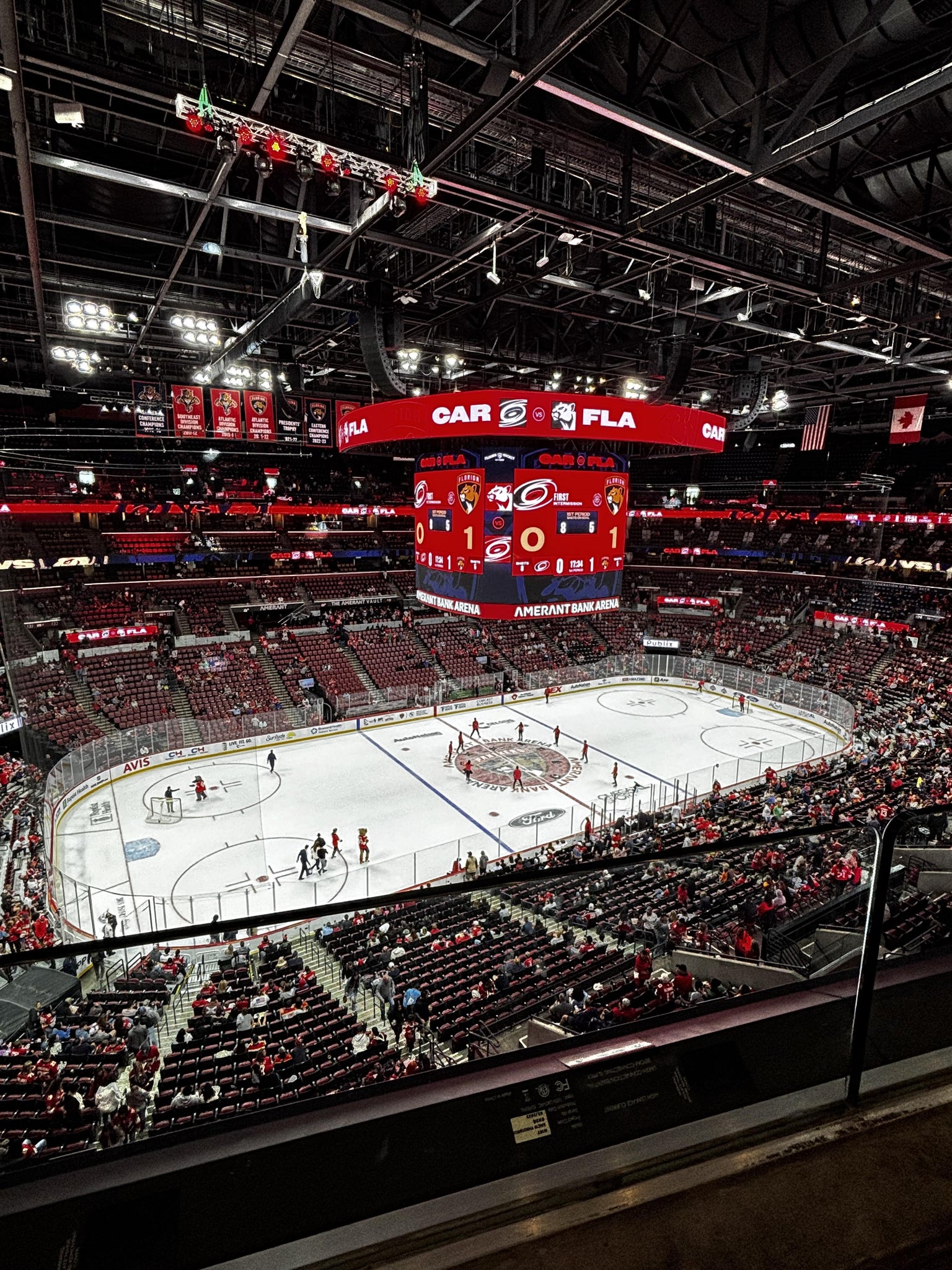 Real Fan View taken from Section 321 at Amerant Bank Arena by Hebe T