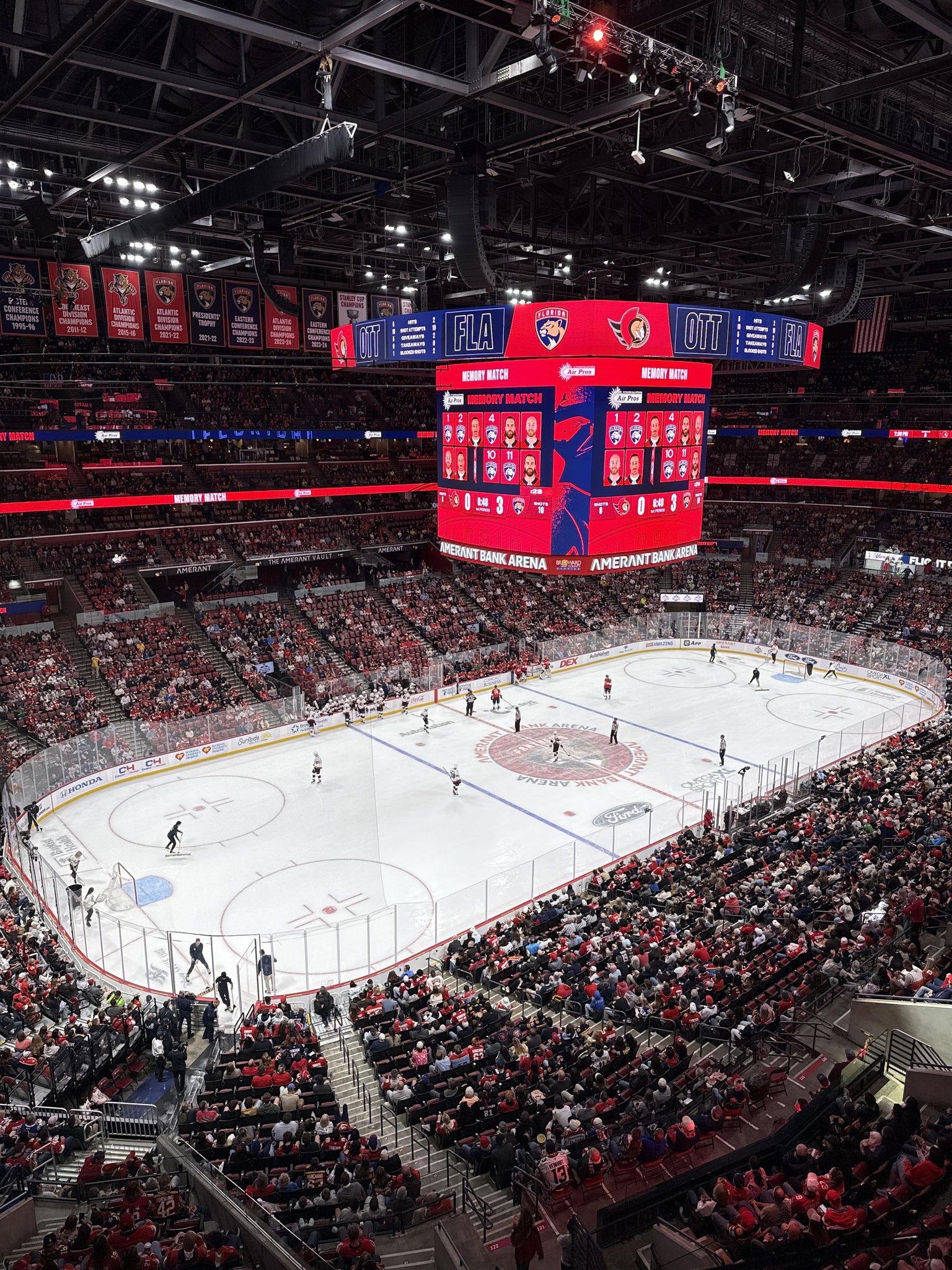 Real Fan View taken from Section 322 at Amerant Bank Arena by Dylan S