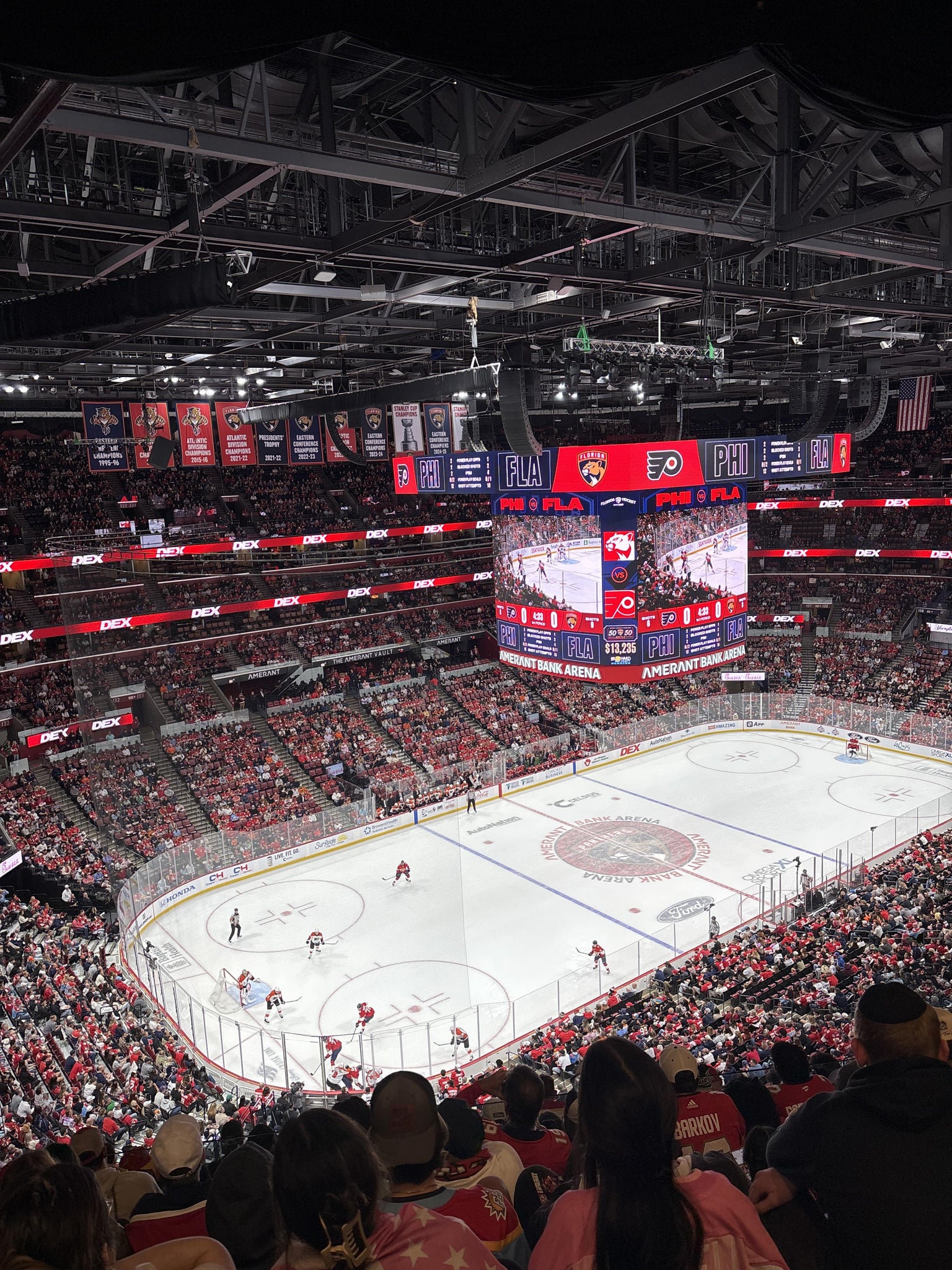 Real Fan View taken from Section 322 at Amerant Bank Arena by Brielle D