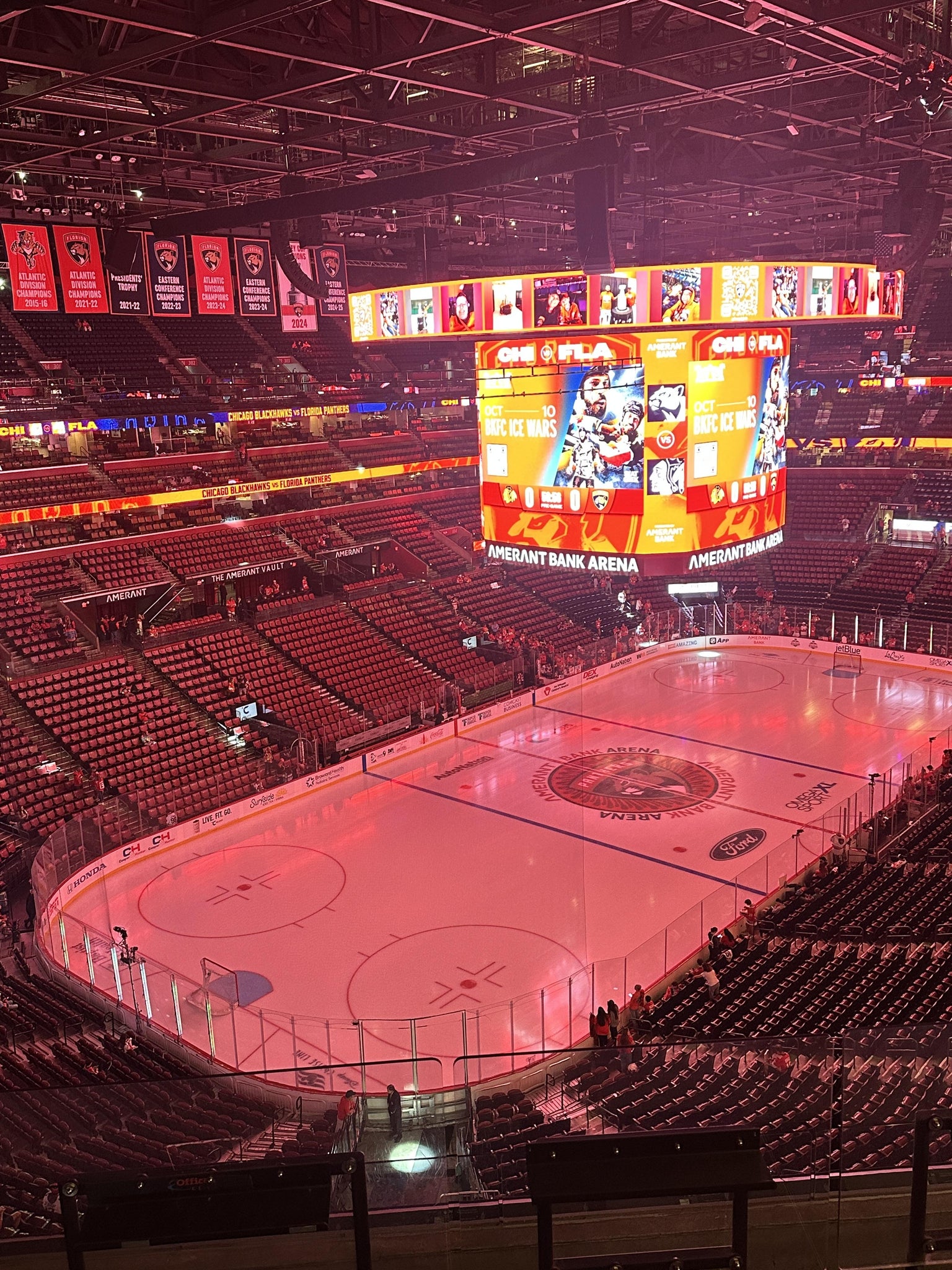 Real Fan View taken from Section 323 at Amerant Bank Arena by Julia D