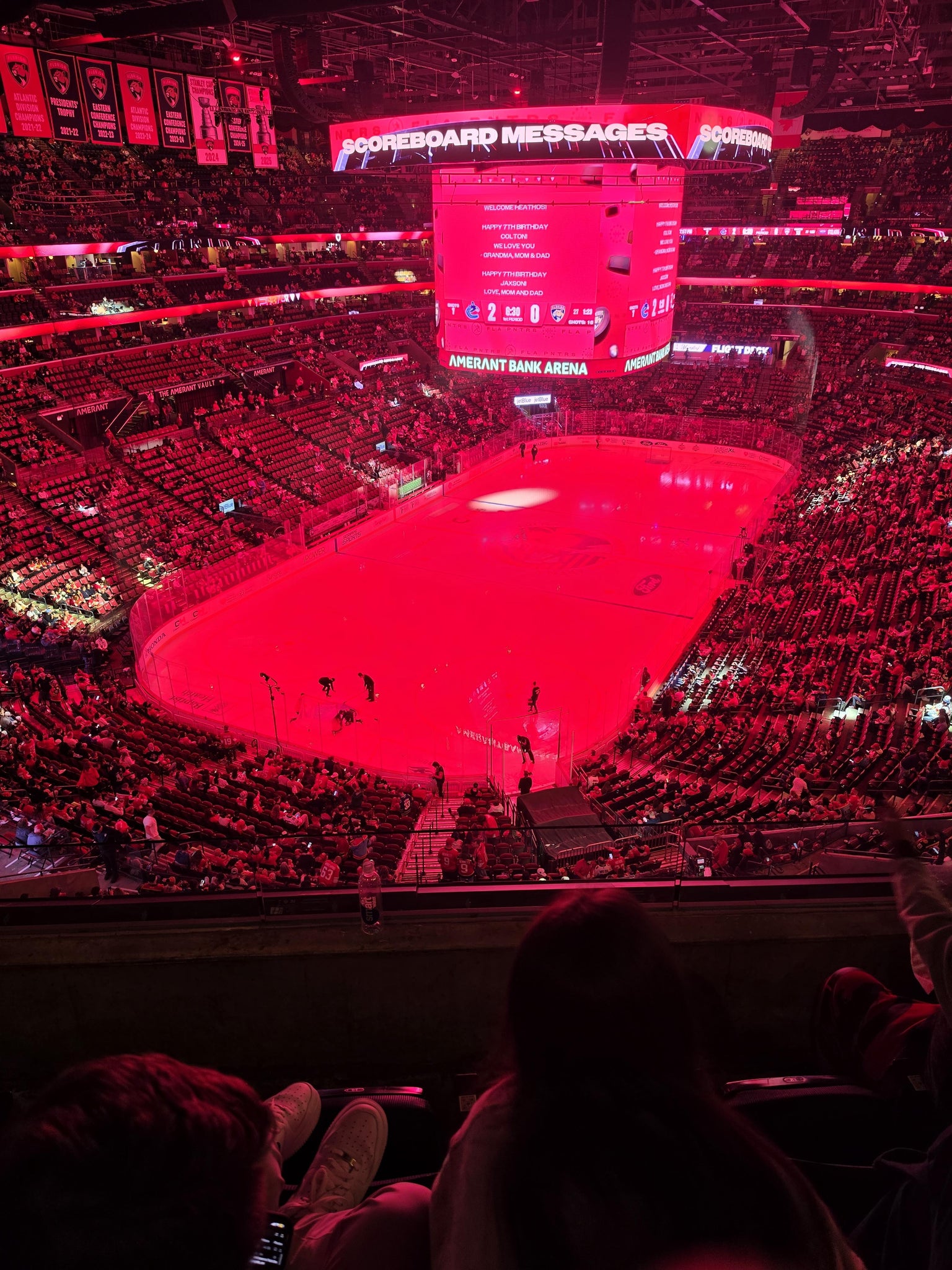 Real Fan View taken from Section 324 at Amerant Bank Arena by Darrin H