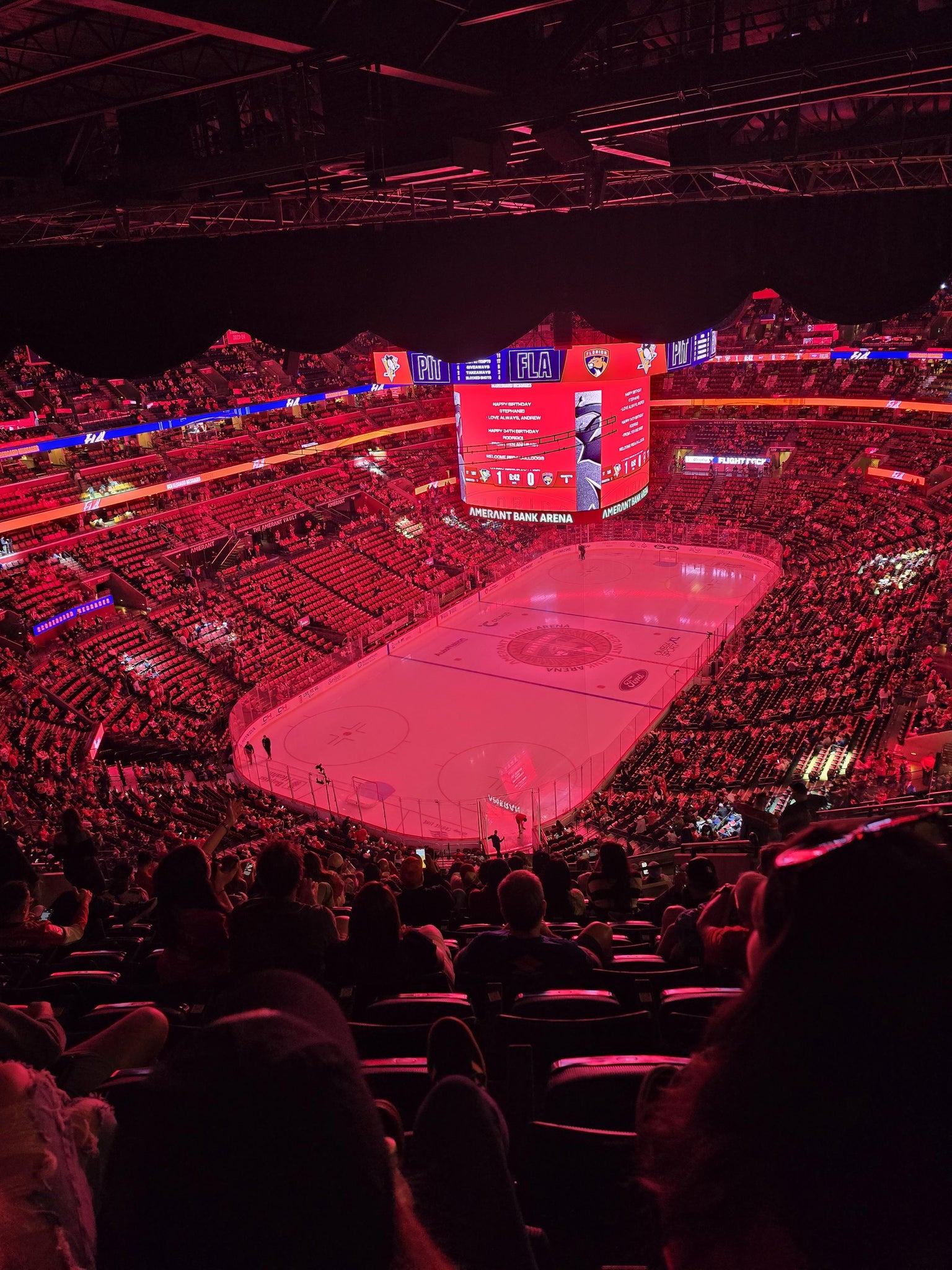 Real Fan View taken from Section 324 at Amerant Bank Arena by Lori M