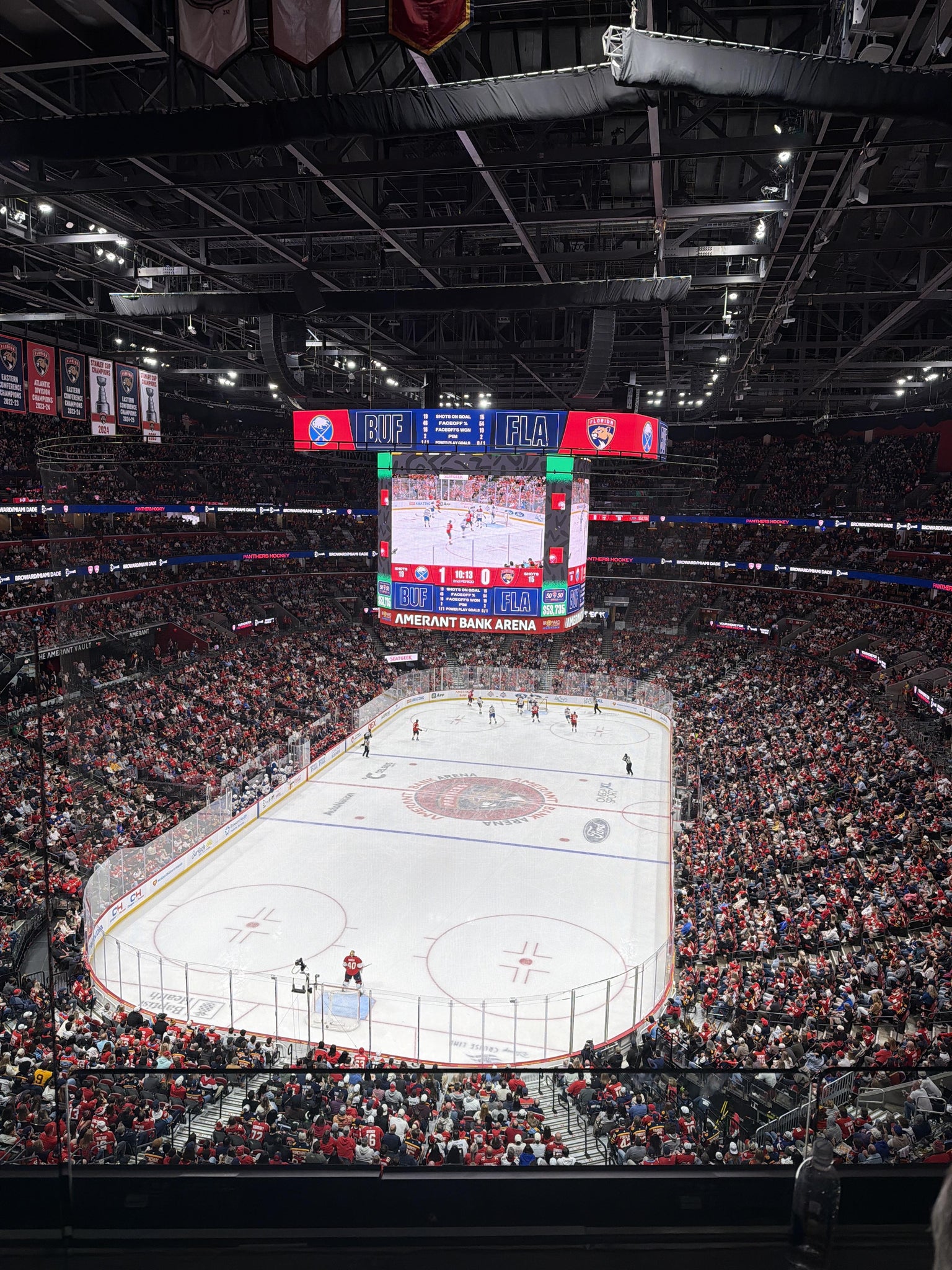 Real Fan View taken from Section 325 at Amerant Bank Arena by Aaron A