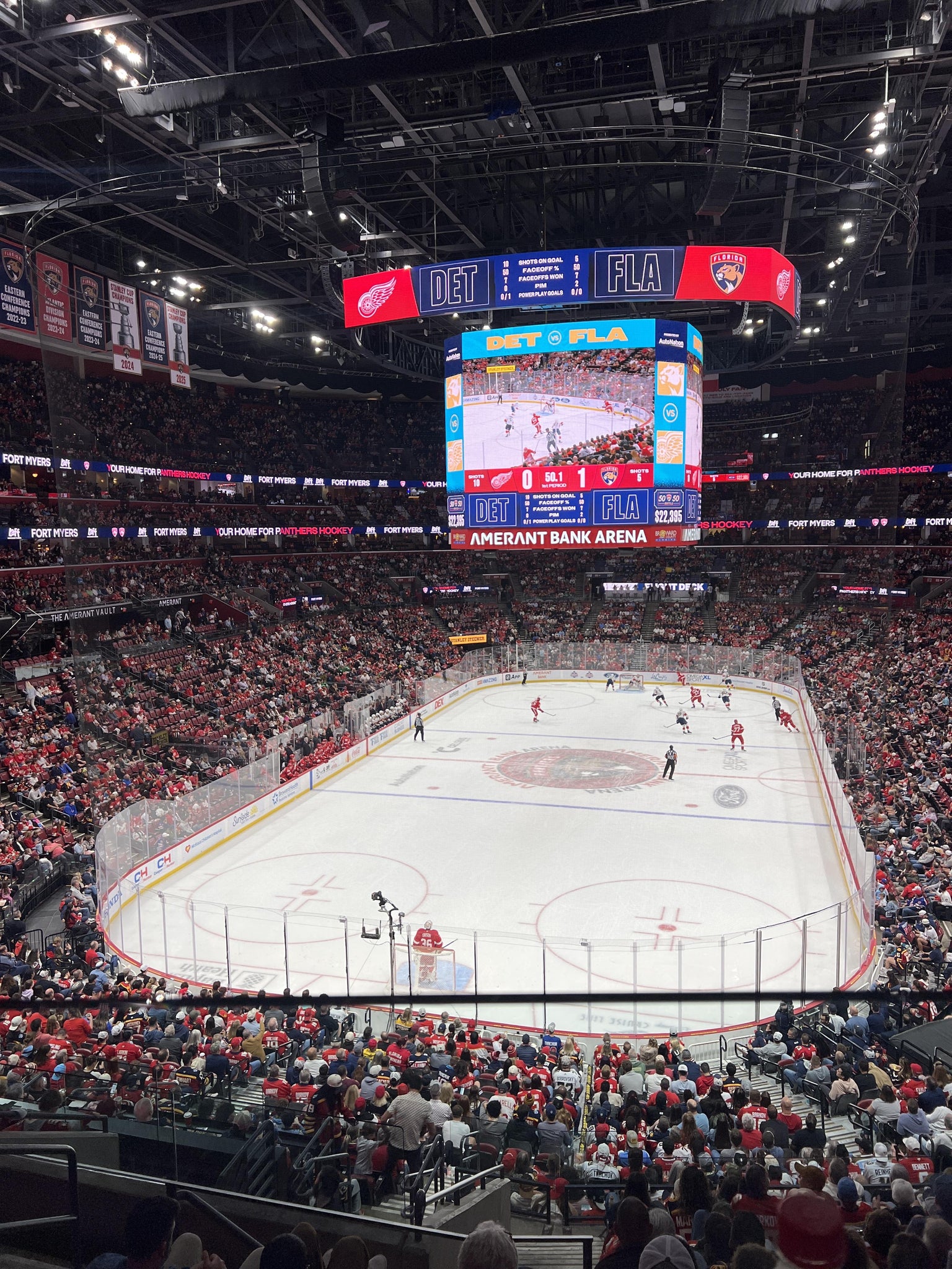 Real Fan View taken from Section 326 at Amerant Bank Arena by Julia W