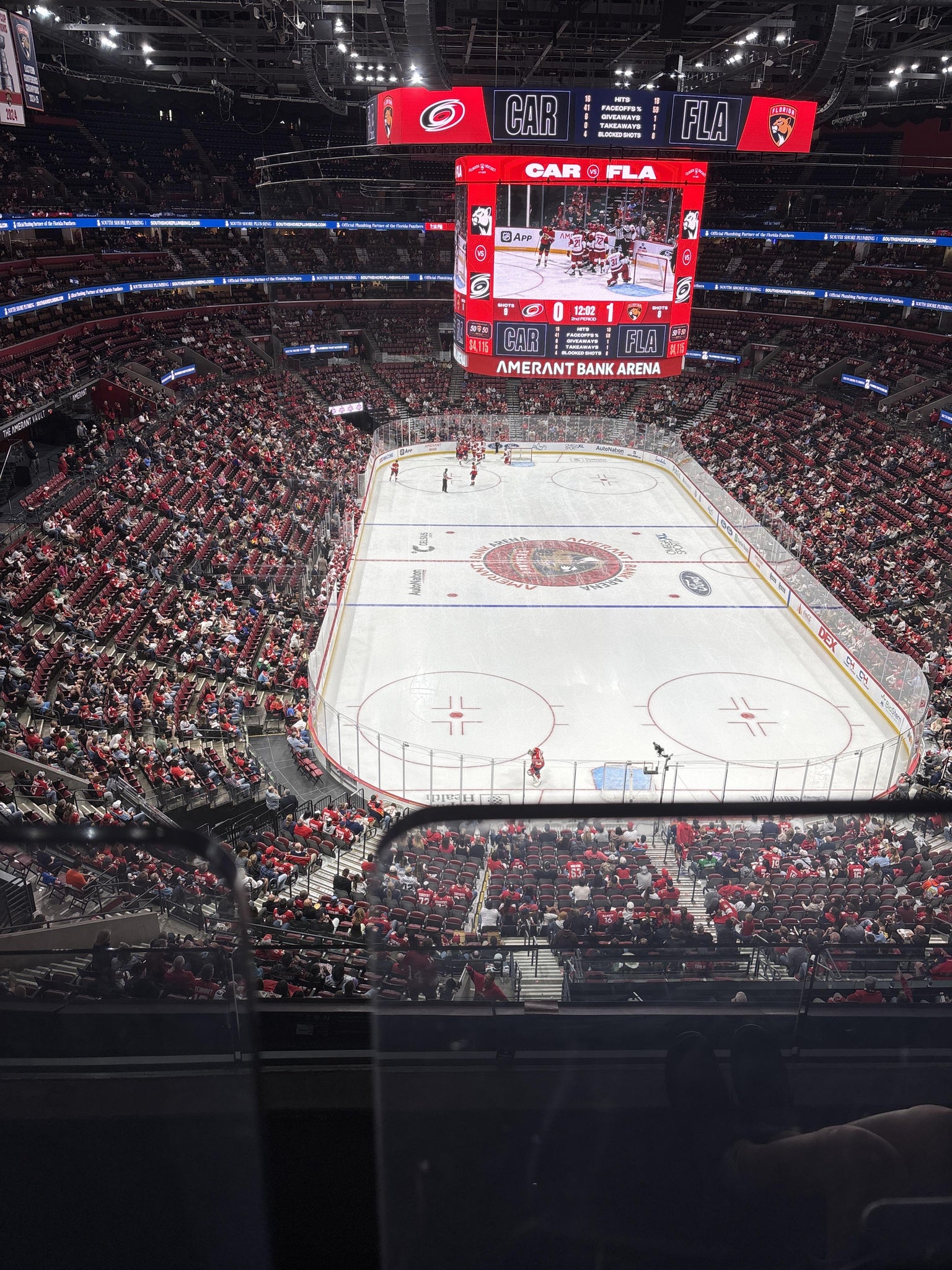 Real Fan View taken from Section 327 at Amerant Bank Arena by Stephanie S