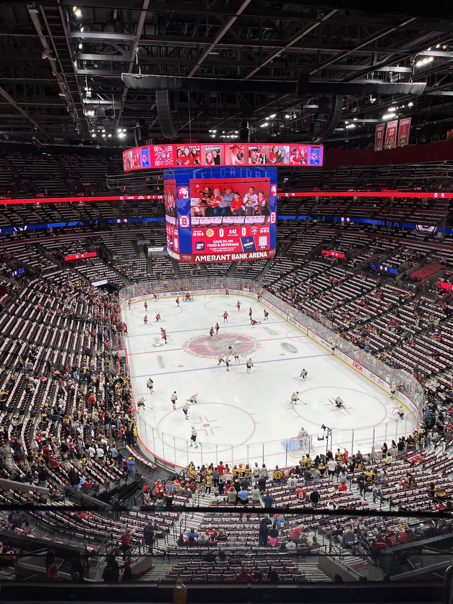 Real Fan View taken from Section 328 at Amerant Bank Arena by William N