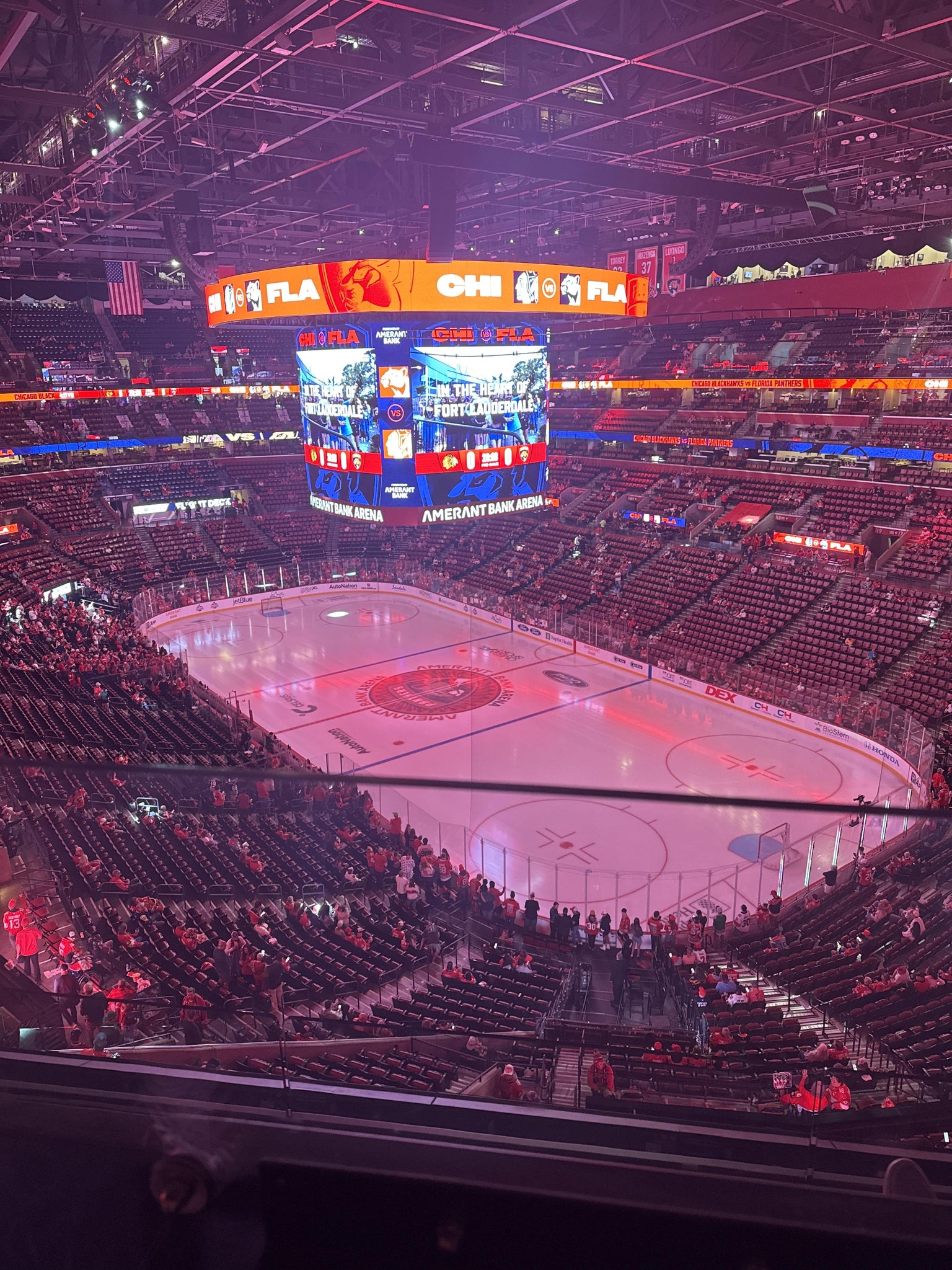 Real Fan View taken from Section 330 at Amerant Bank Arena by Joshua L