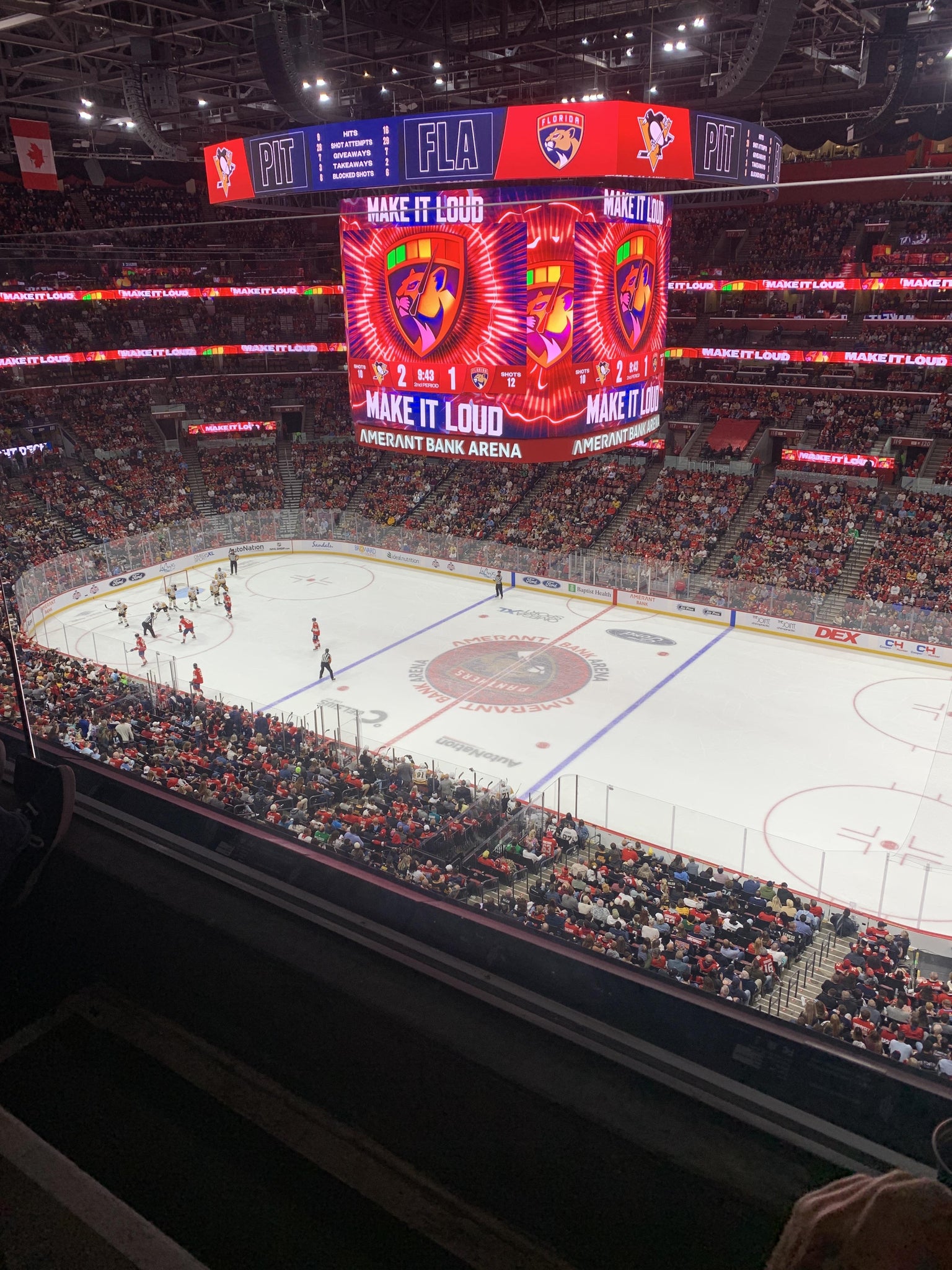 Real Fan View taken from Section 332 at Amerant Bank Arena by Robert R