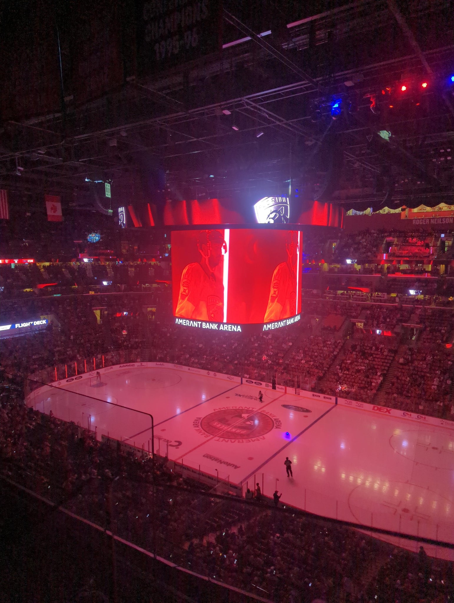 Real Fan View taken from Section 332 at Amerant Bank Arena by Patti H