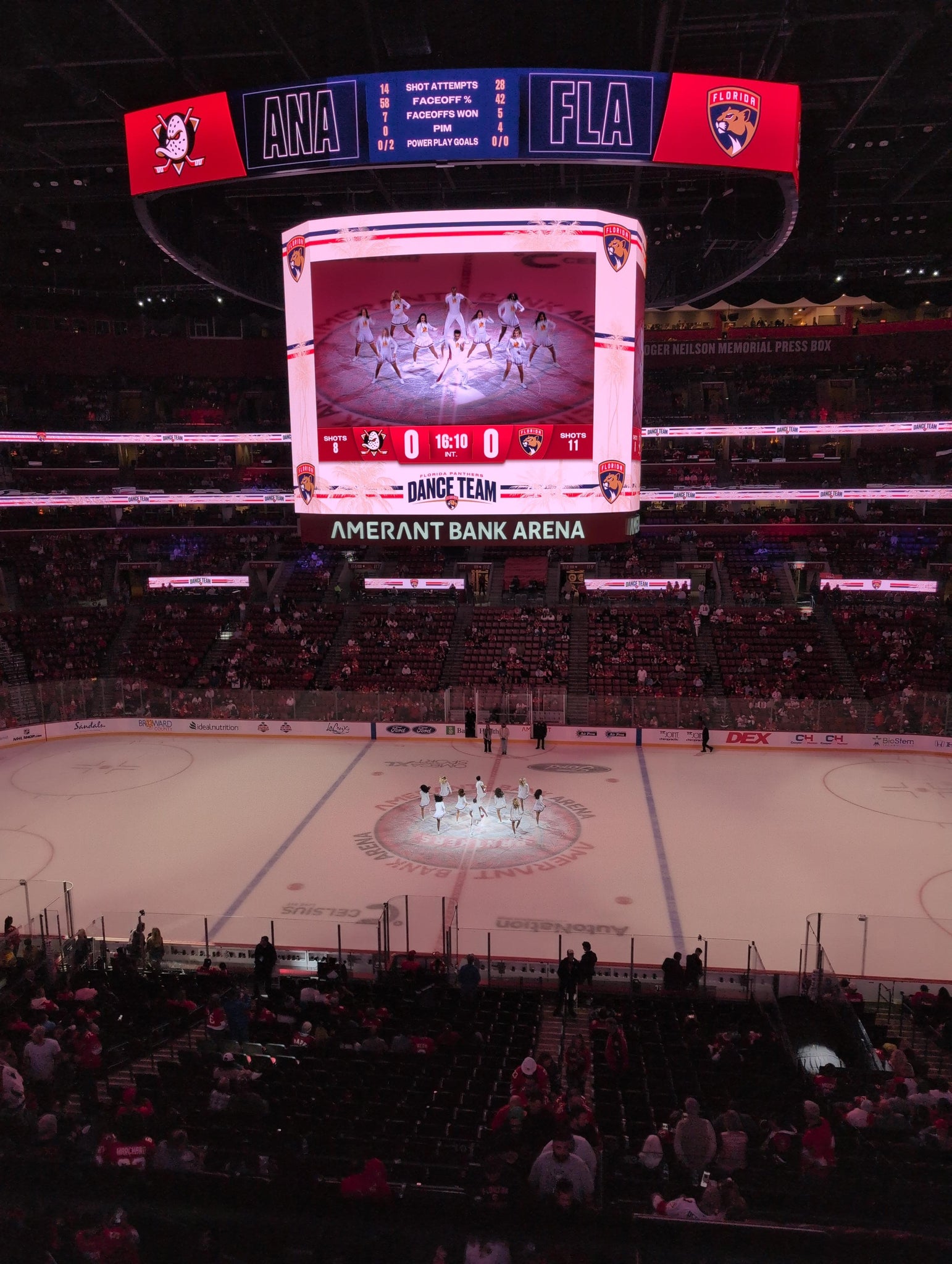 Real Fan View taken from Club 1 at Amerant Bank Arena by Ron S