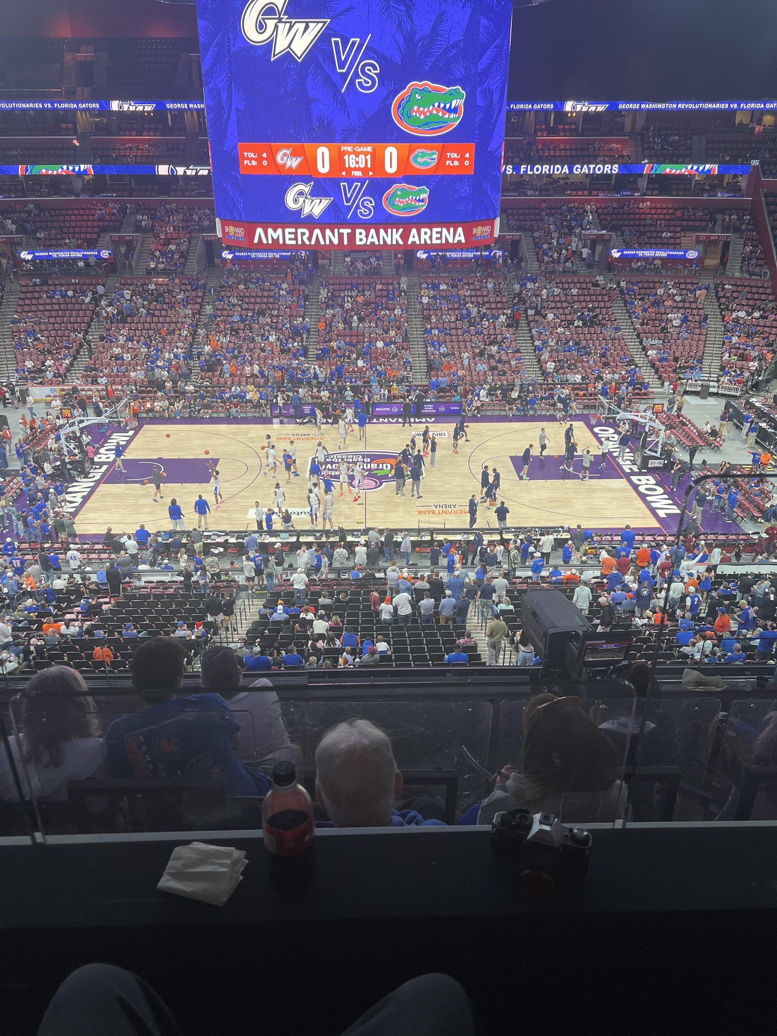 Real Fan View taken from Club 1 at Amerant Bank Arena by David S
