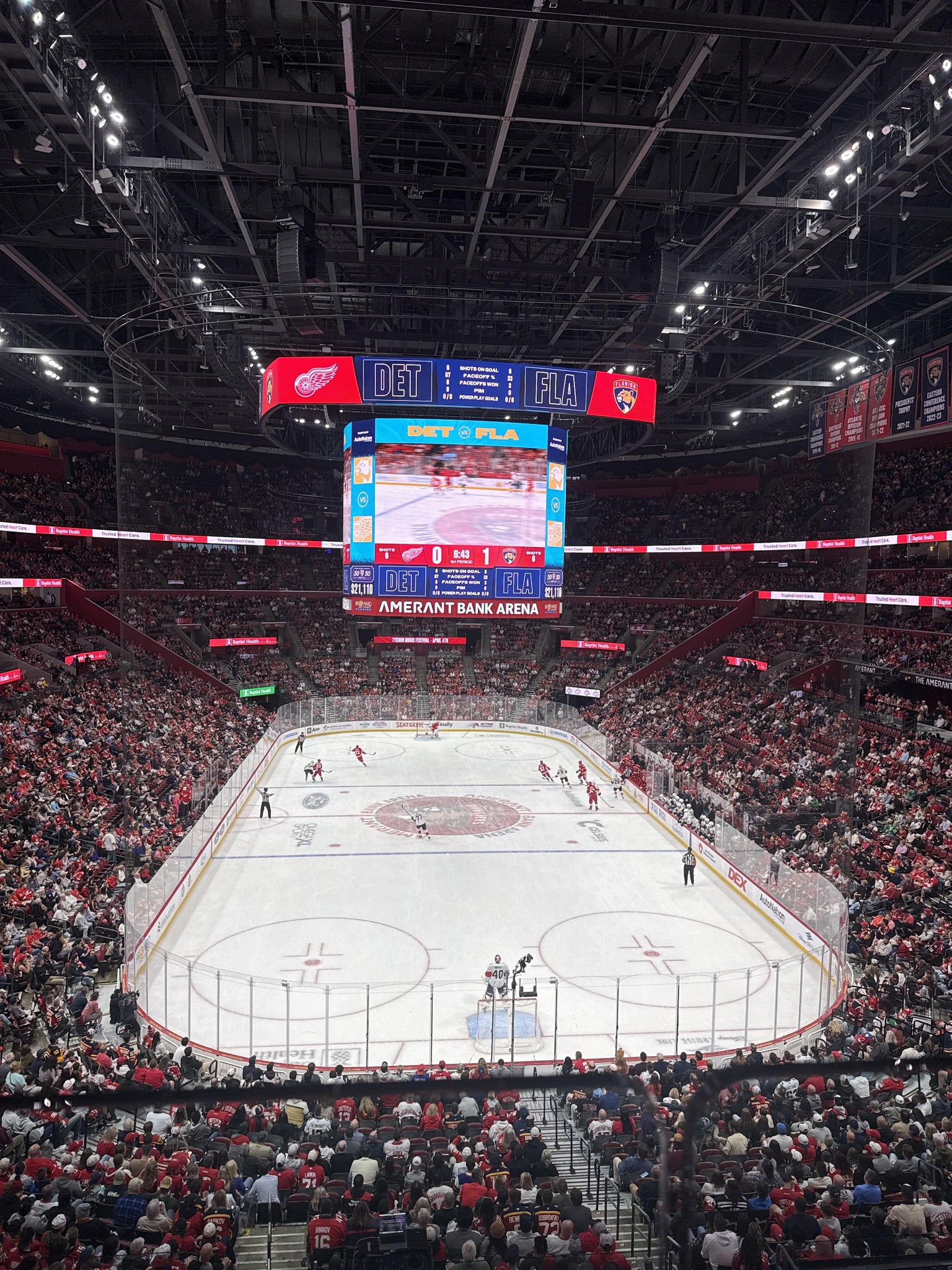 Real Fan View taken from Club 10 at Amerant Bank Arena by Jonah M