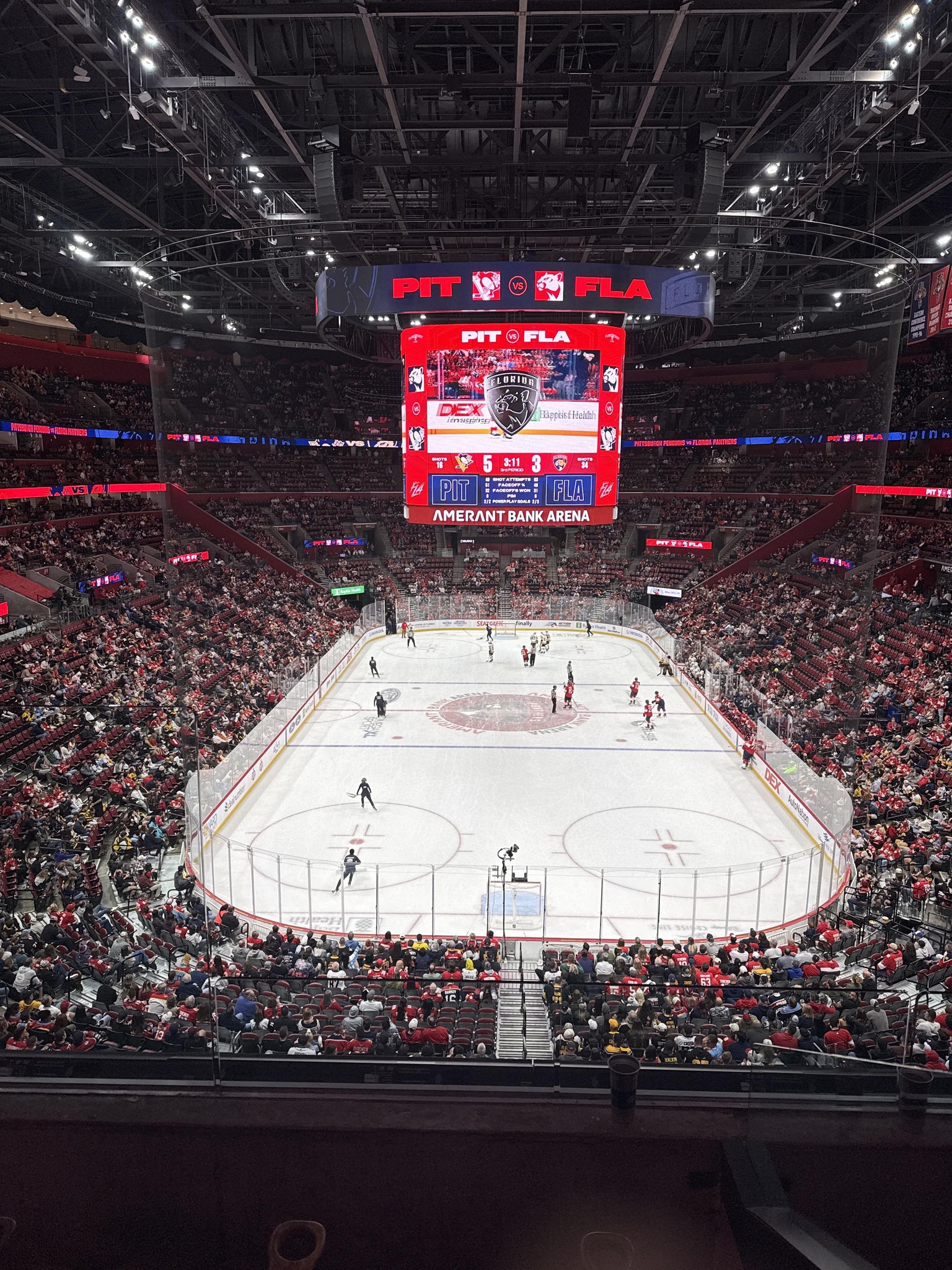 Real Fan View taken from Club 10 at Amerant Bank Arena by Cheri-lynn D