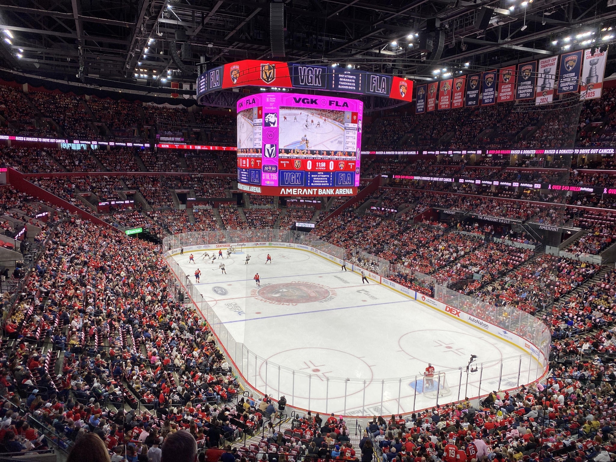 Real Fan View taken from Club 12 at Amerant Bank Arena by Brian P