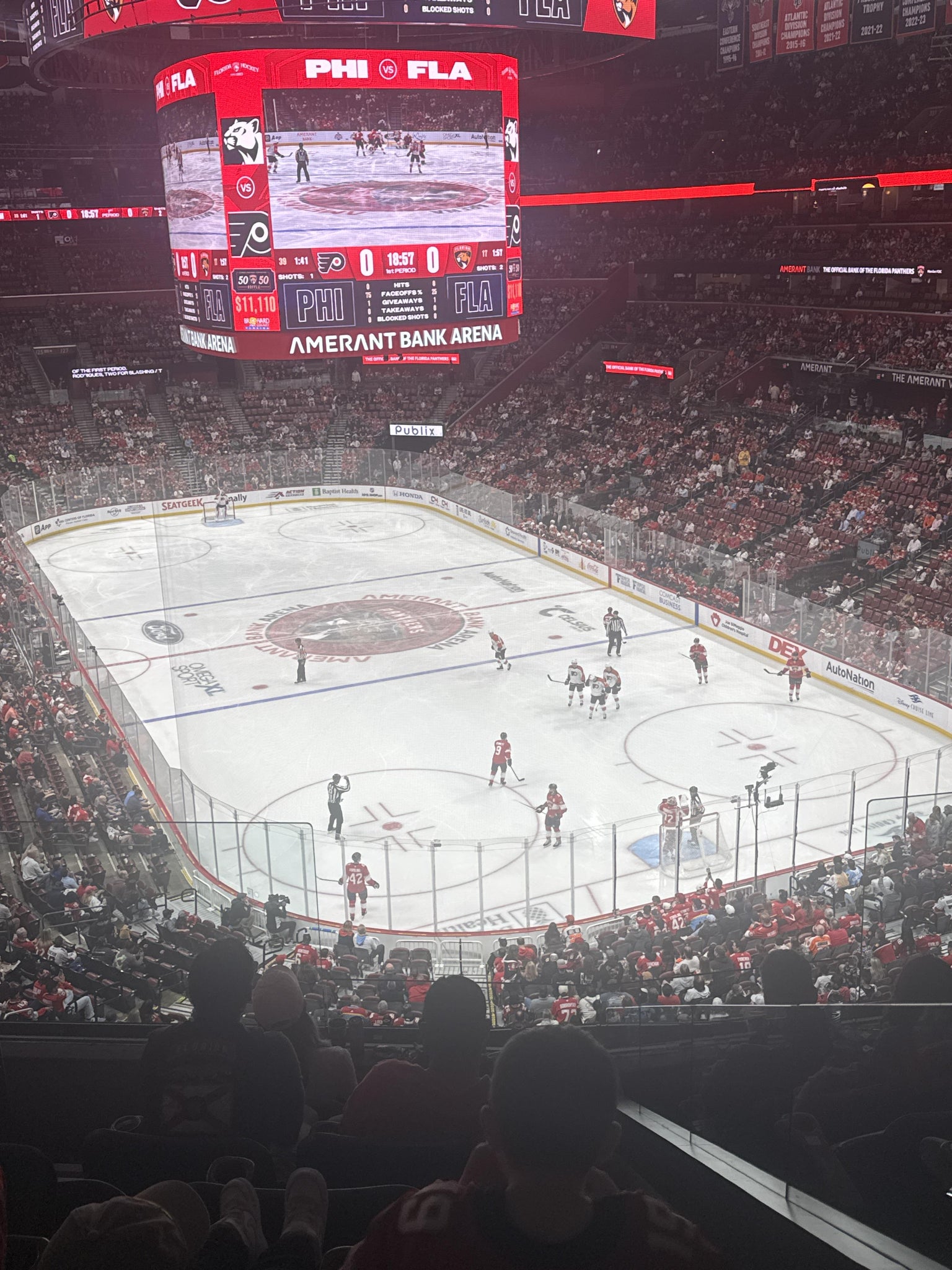 Real Fan View taken from Club 12 at Amerant Bank Arena by Eric B