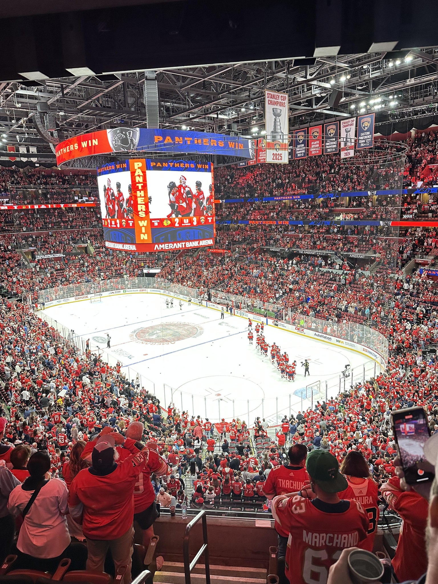 Real Fan View taken from Club 13 at Amerant Bank Arena by Kimberley J
