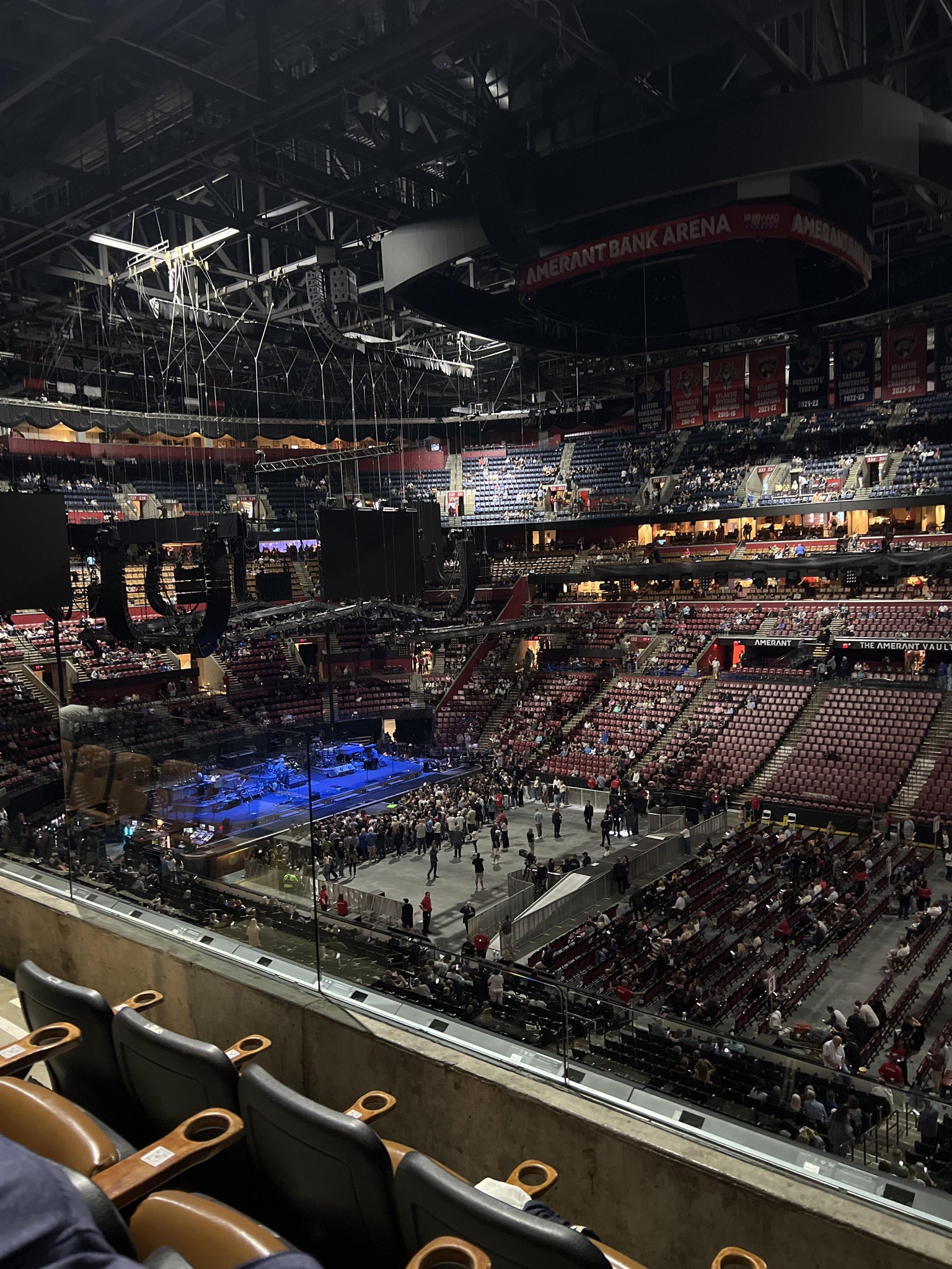 Real Fan View taken from Club 16 at Amerant Bank Arena by Heather S