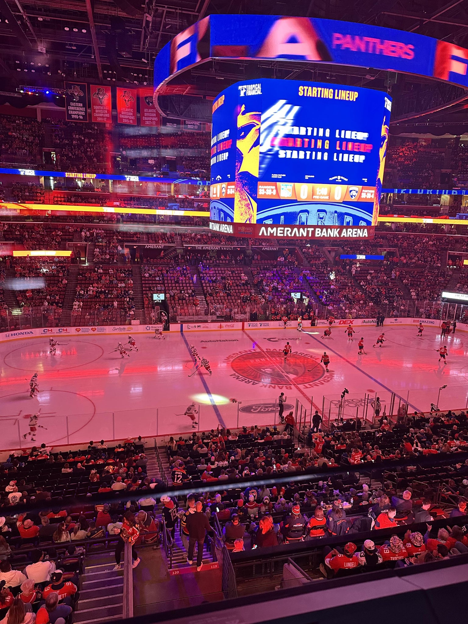 Real Fan View taken from Club 19 at Amerant Bank Arena by Anonymous User