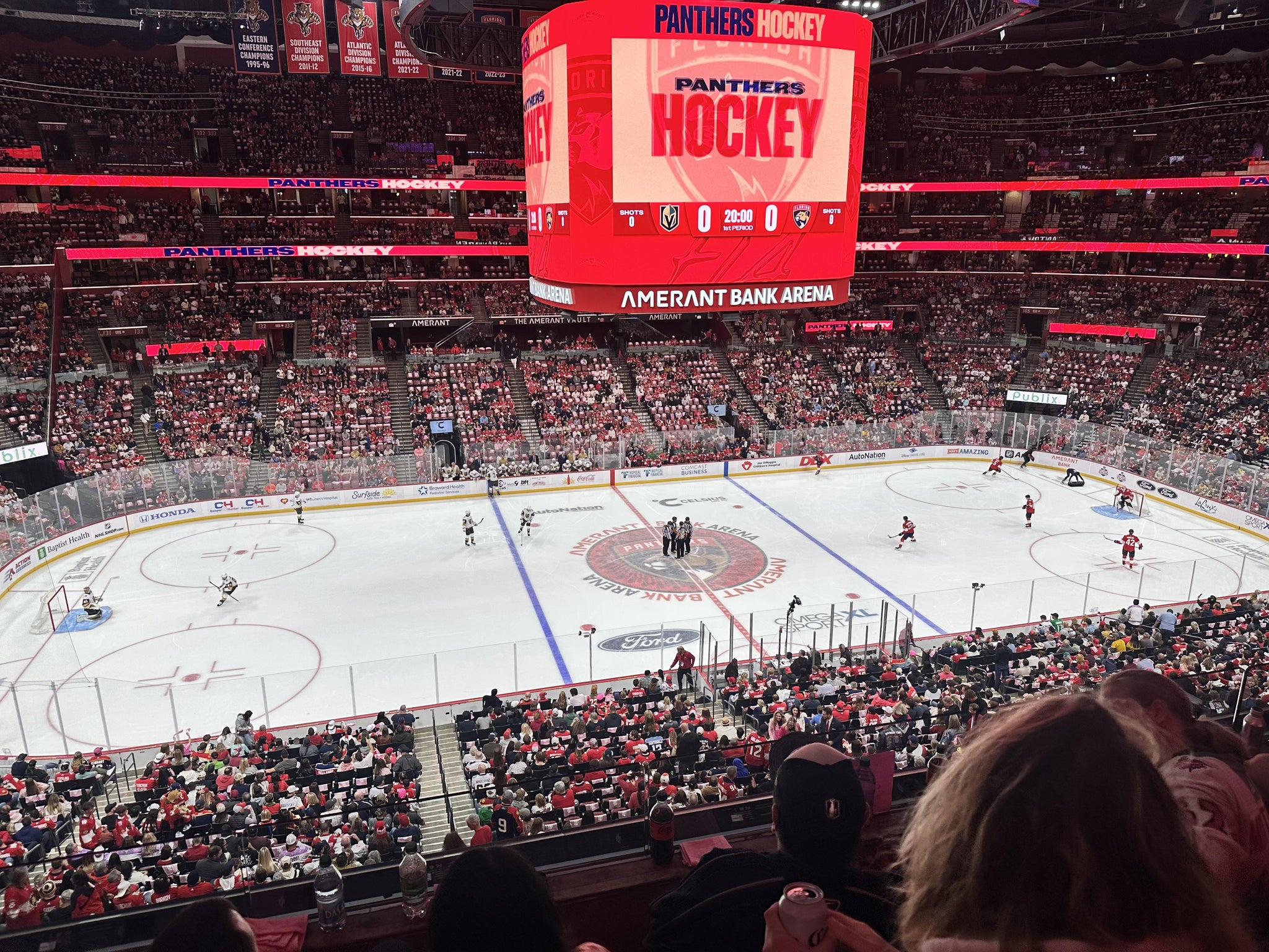 Real Fan View taken from Club 19 at Amerant Bank Arena by Jesus C