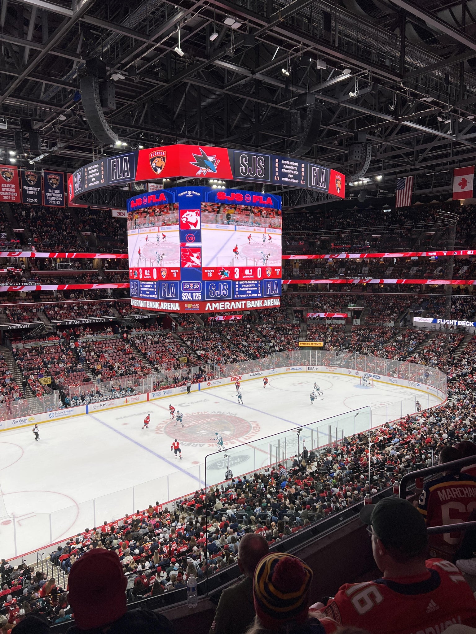 Real Fan View taken from Club 21 at Amerant Bank Arena by Idalia T
