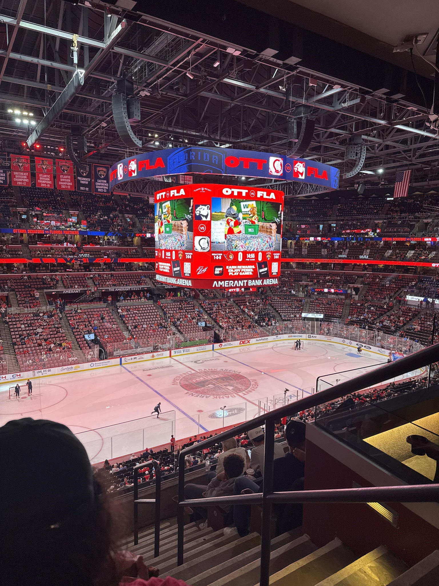 Real Fan View taken from Club 21 at Amerant Bank Arena by Mor A