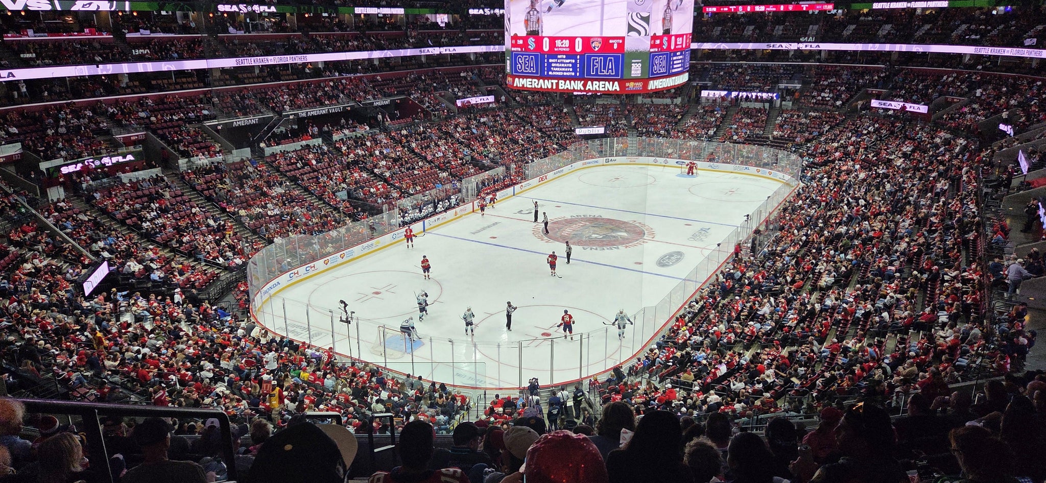 Real Fan View taken from Club 24 at Amerant Bank Arena by Christopher C