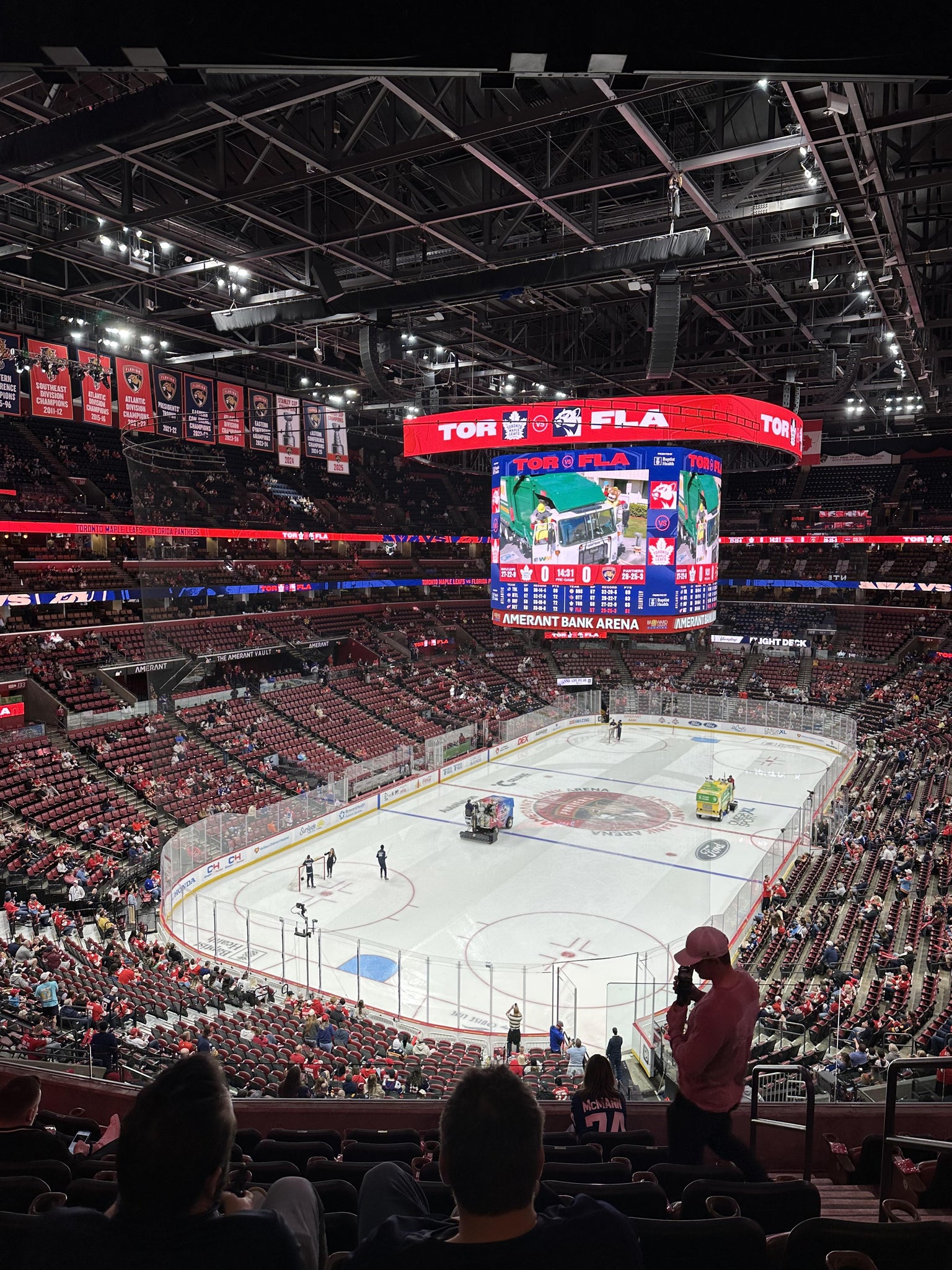 Real Fan View taken from Club 25 at Amerant Bank Arena by Lisa T