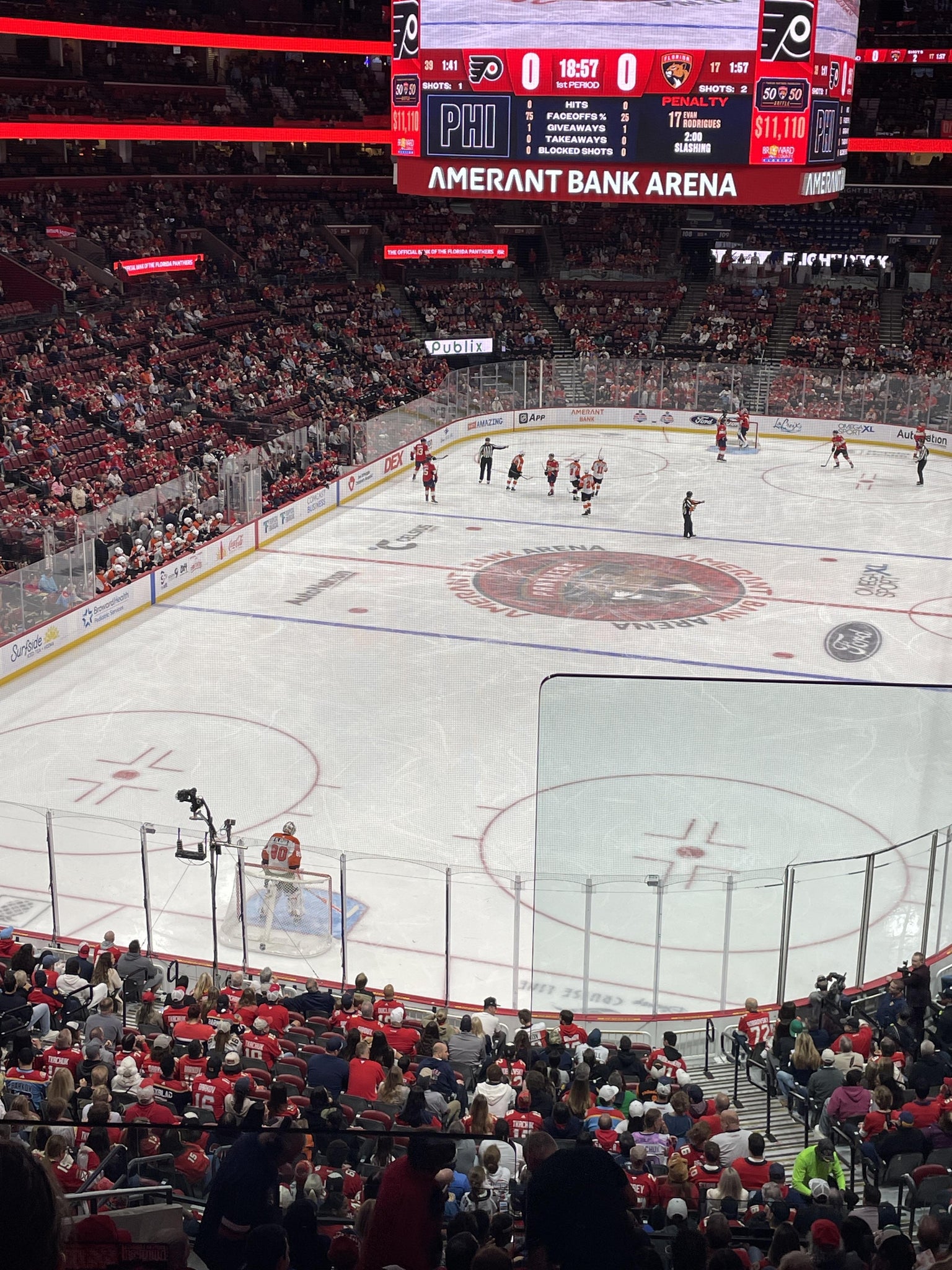 Real Fan View taken from Club 26 at Amerant Bank Arena by Brian V