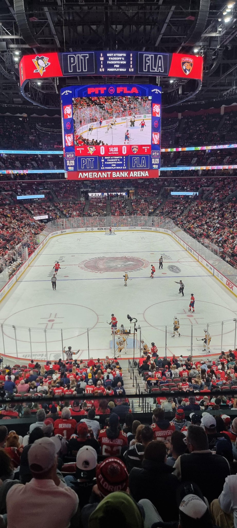 Real Fan View taken from Club 27 at Amerant Bank Arena by David R