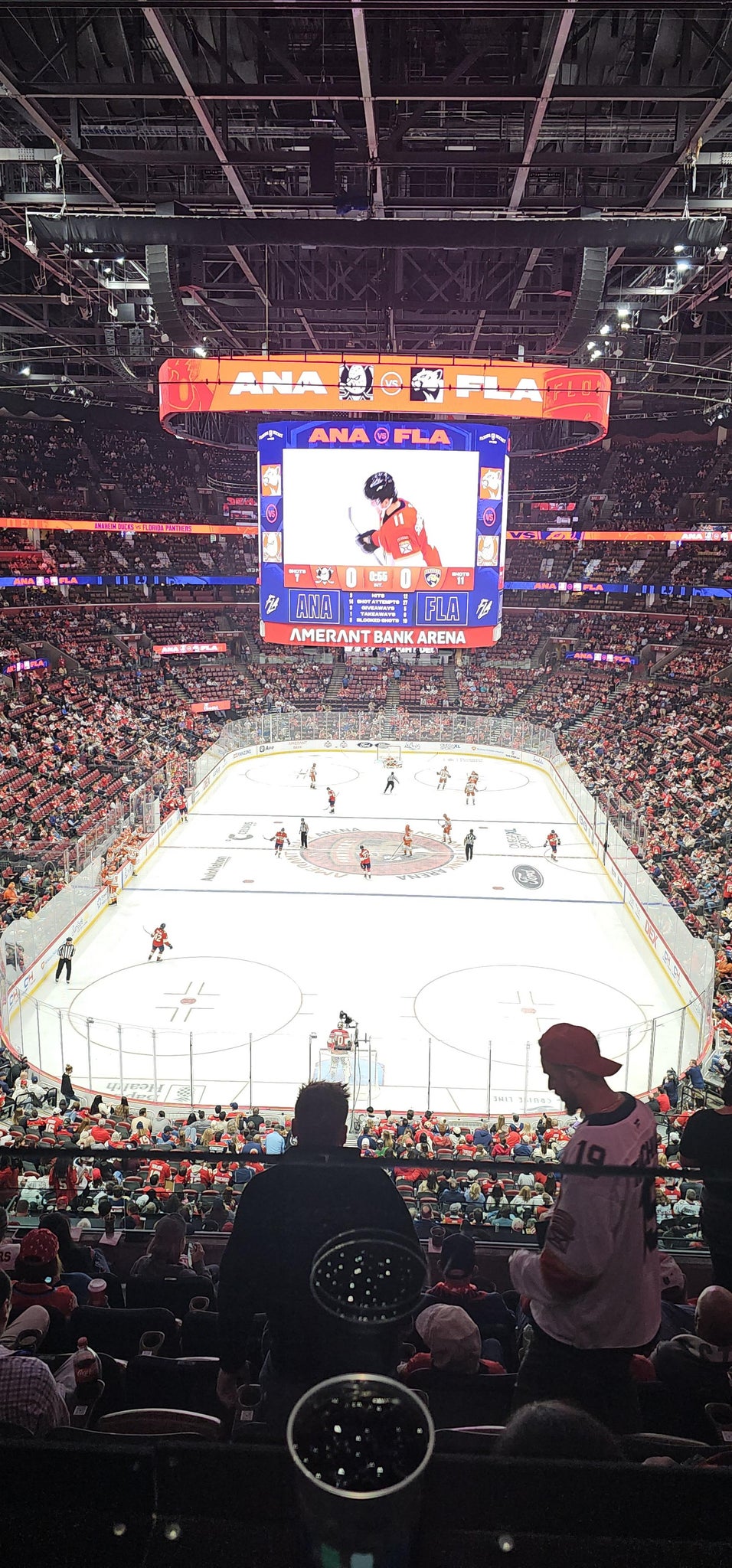 Real Fan View taken from Club 27 at Amerant Bank Arena by William A