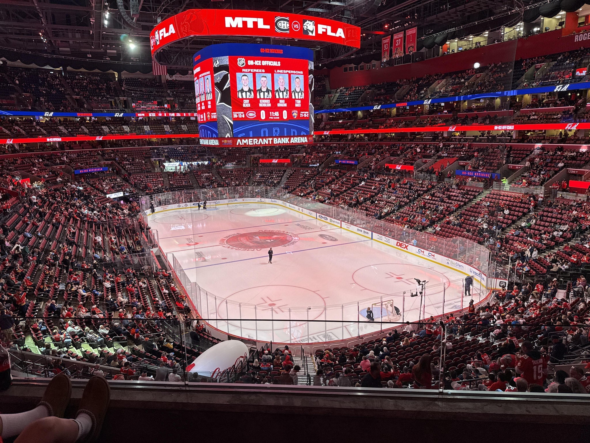 Real Fan View taken from Club 29 at Amerant Bank Arena by Evan B
