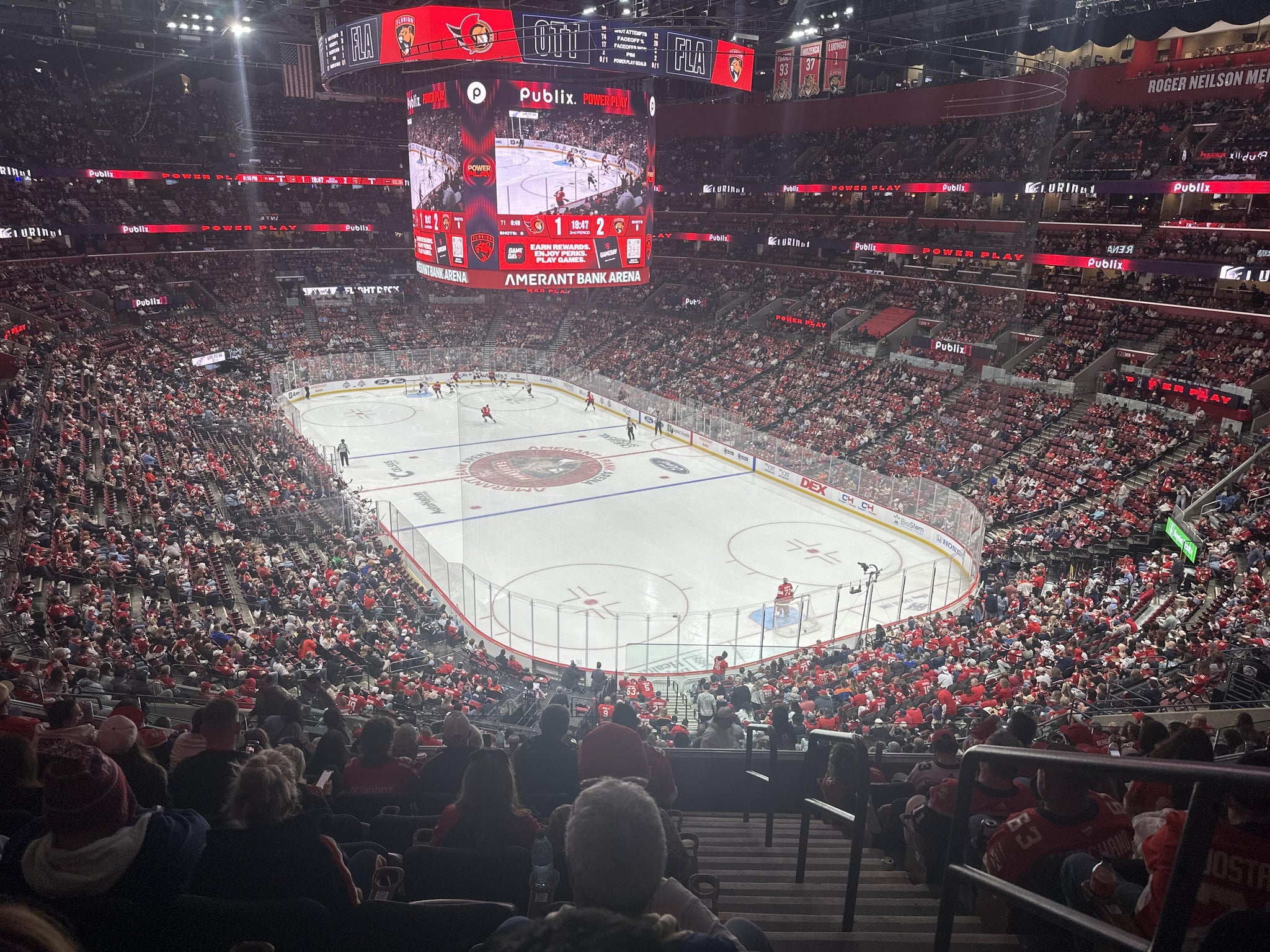 Real Fan View taken from Club 30 at Amerant Bank Arena by Aaron M