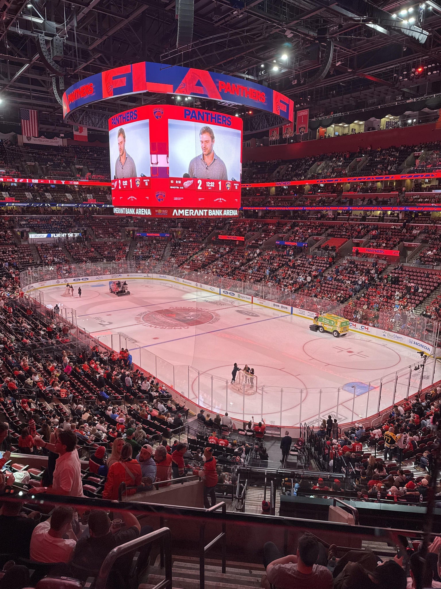 Real Fan View taken from Club 31 at Amerant Bank Arena by Michelle K