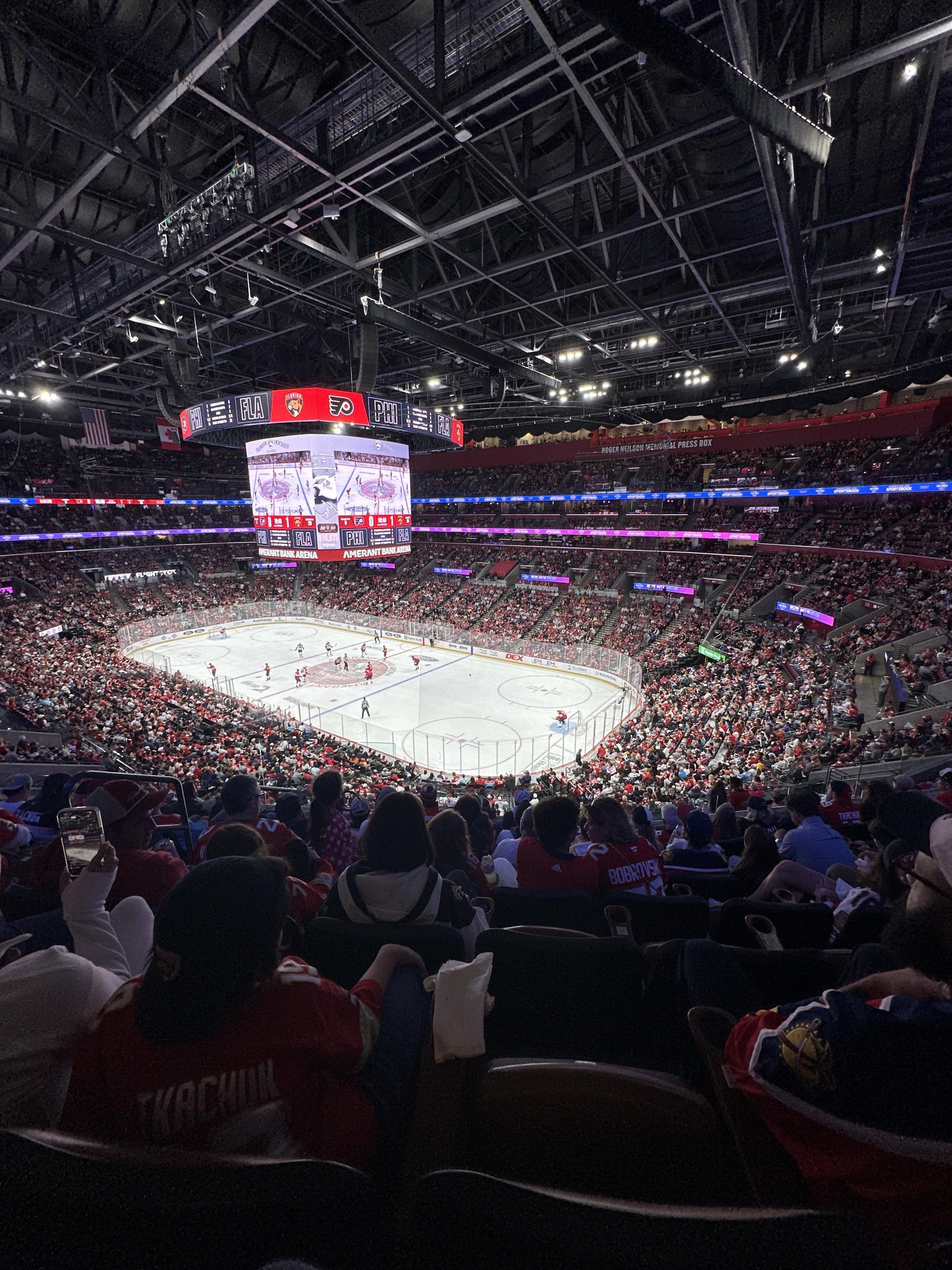 Real Fan View taken from Club 31 at Amerant Bank Arena by Lockiel H