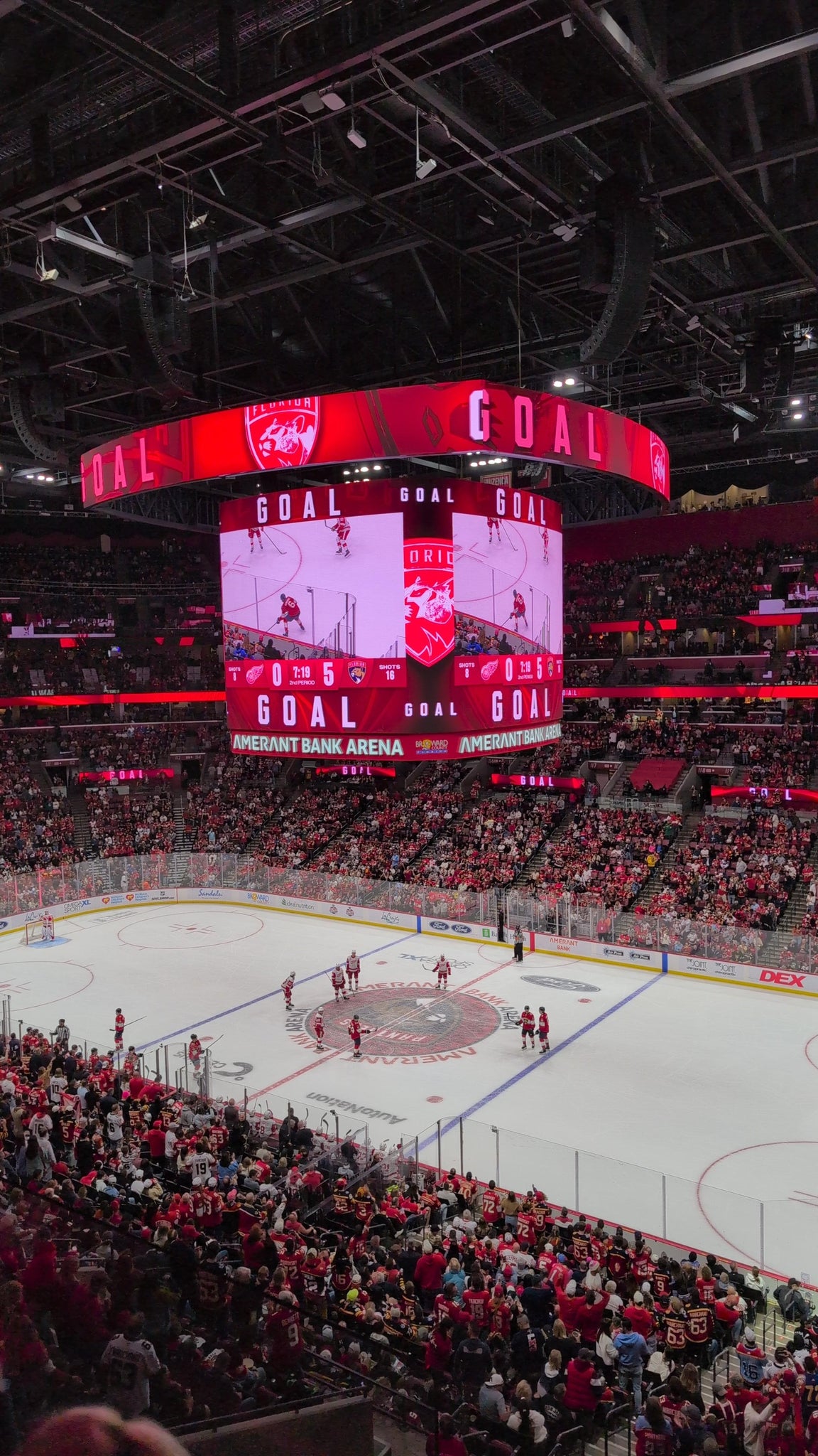 Real Fan View taken from Club 33 at Amerant Bank Arena by Roger C