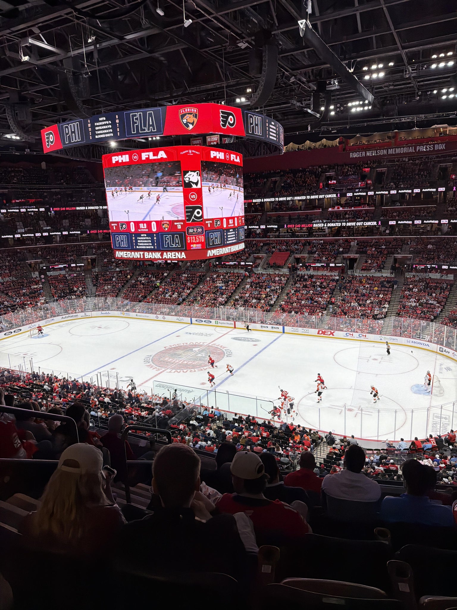 Real Fan View taken from Club 33 at Amerant Bank Arena by Austin B