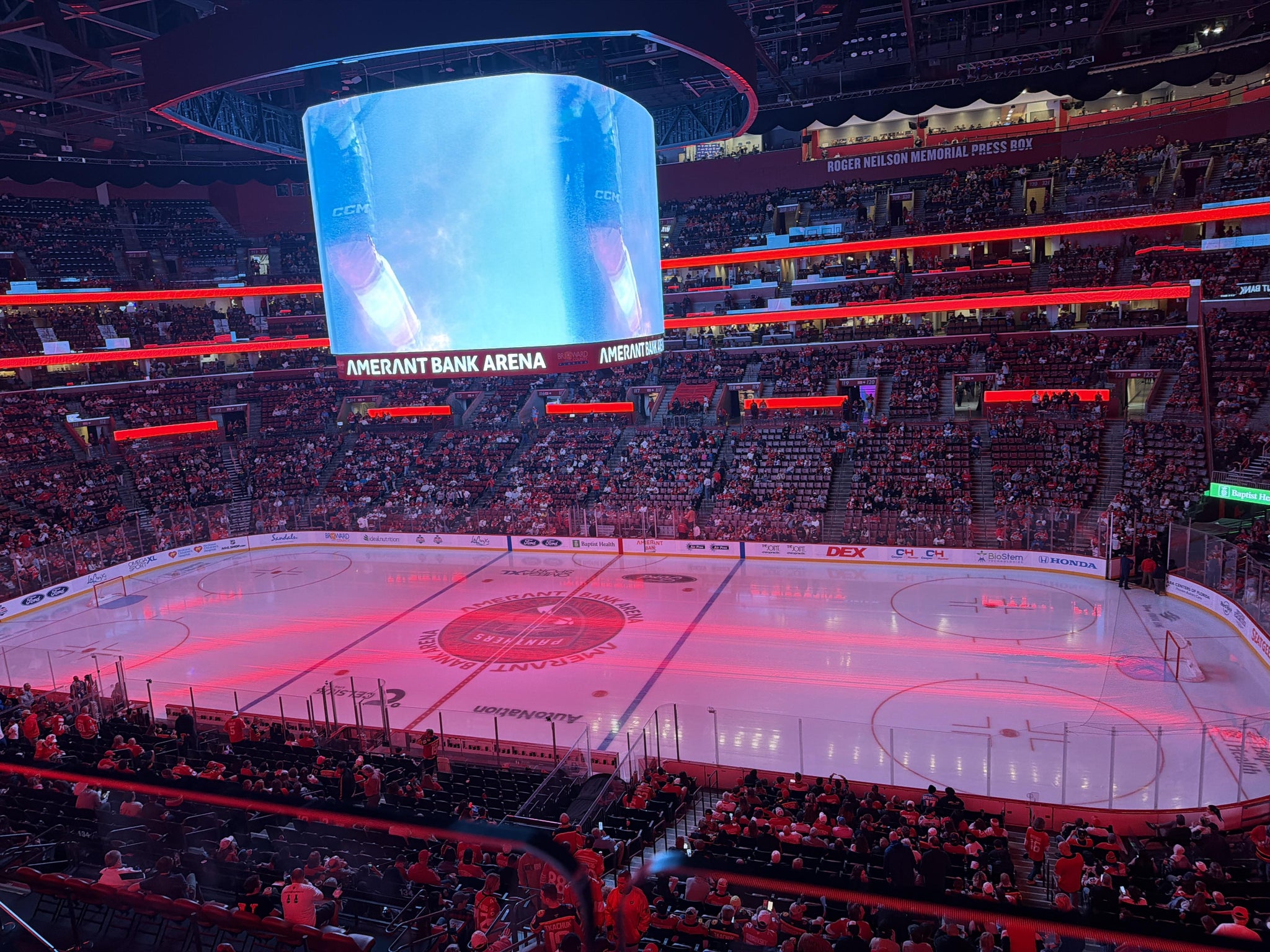 Real Fan View taken from Club 34 at Amerant Bank Arena by Aiman K