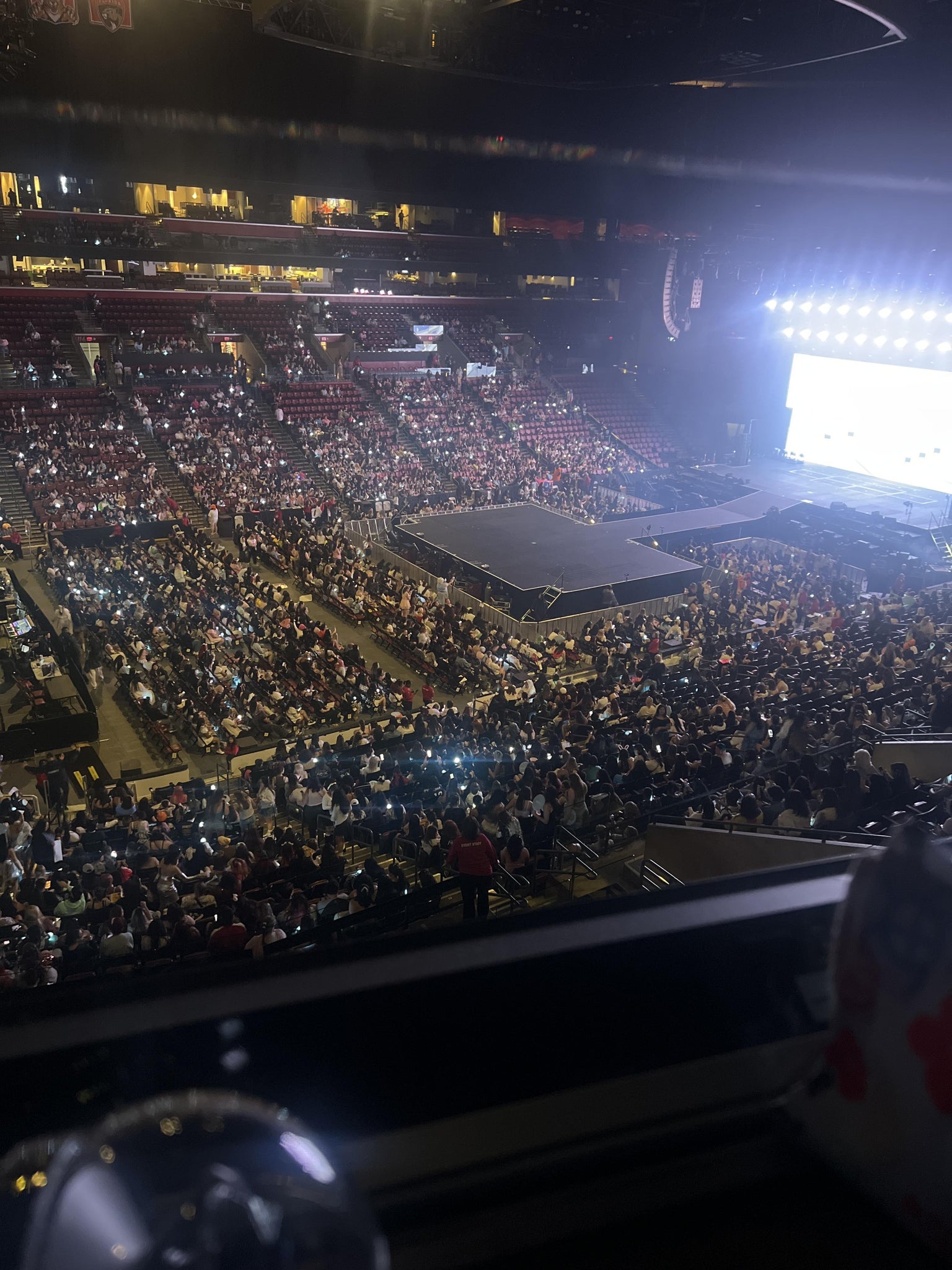 Real Fan View taken from Club 4 at Amerant Bank Arena by Yunellie O