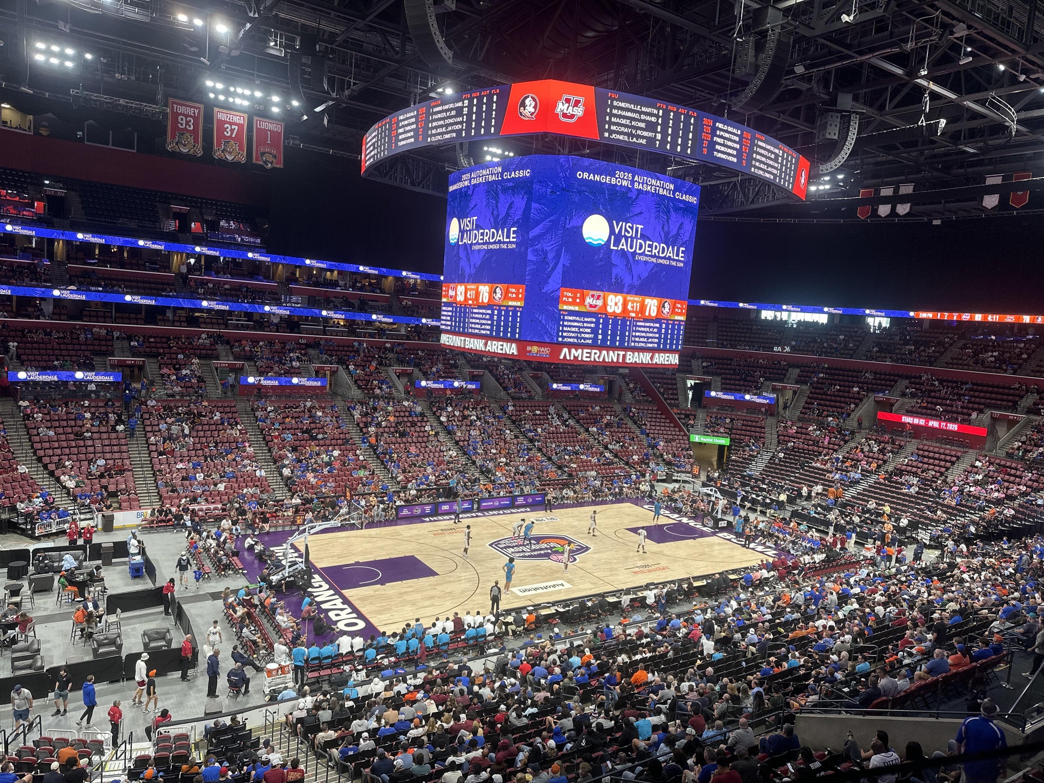 Real Fan View taken from Club 4 at Amerant Bank Arena by Cynthia W