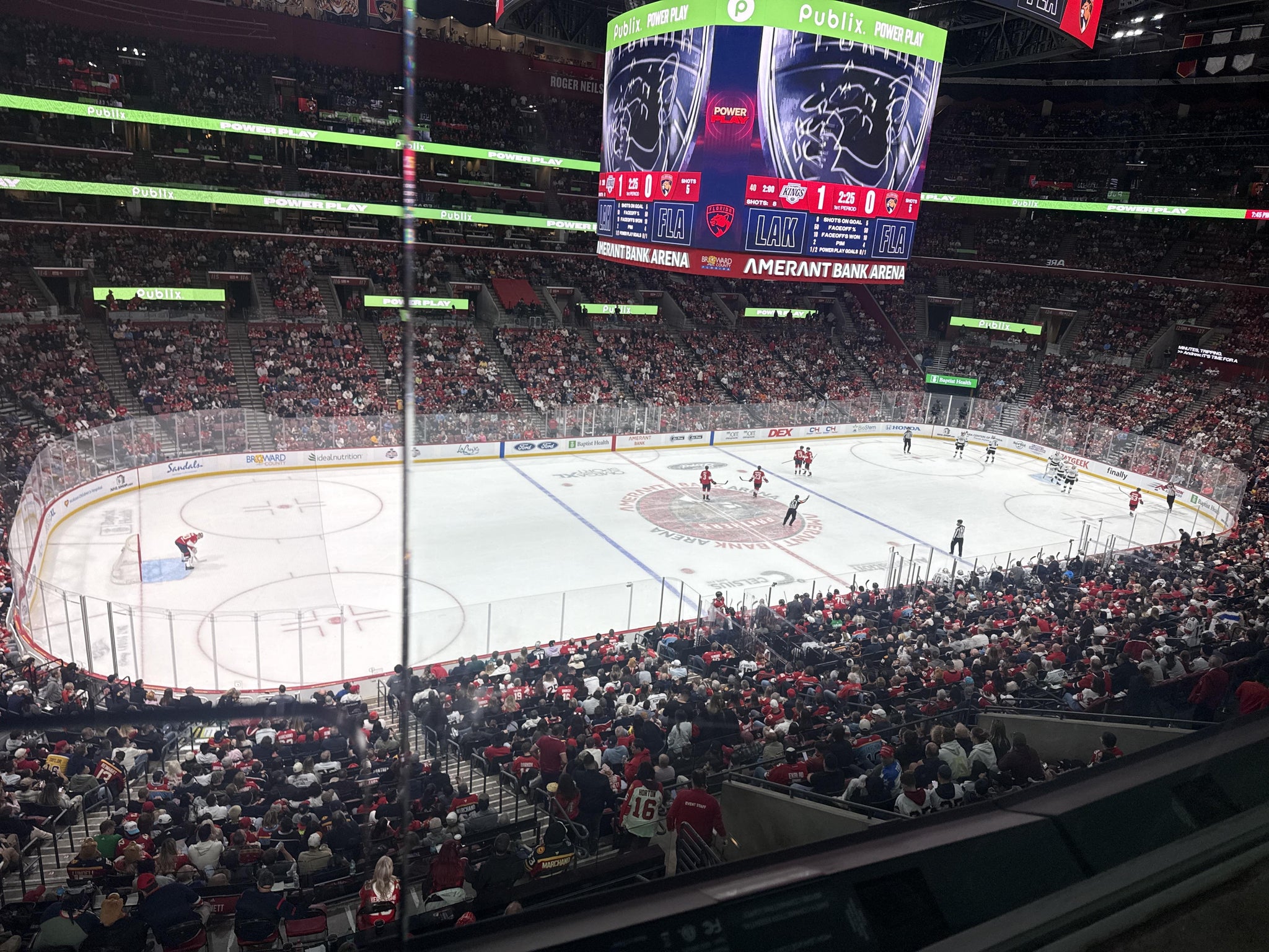 Real Fan View taken from Club 4 at Amerant Bank Arena by Adam G