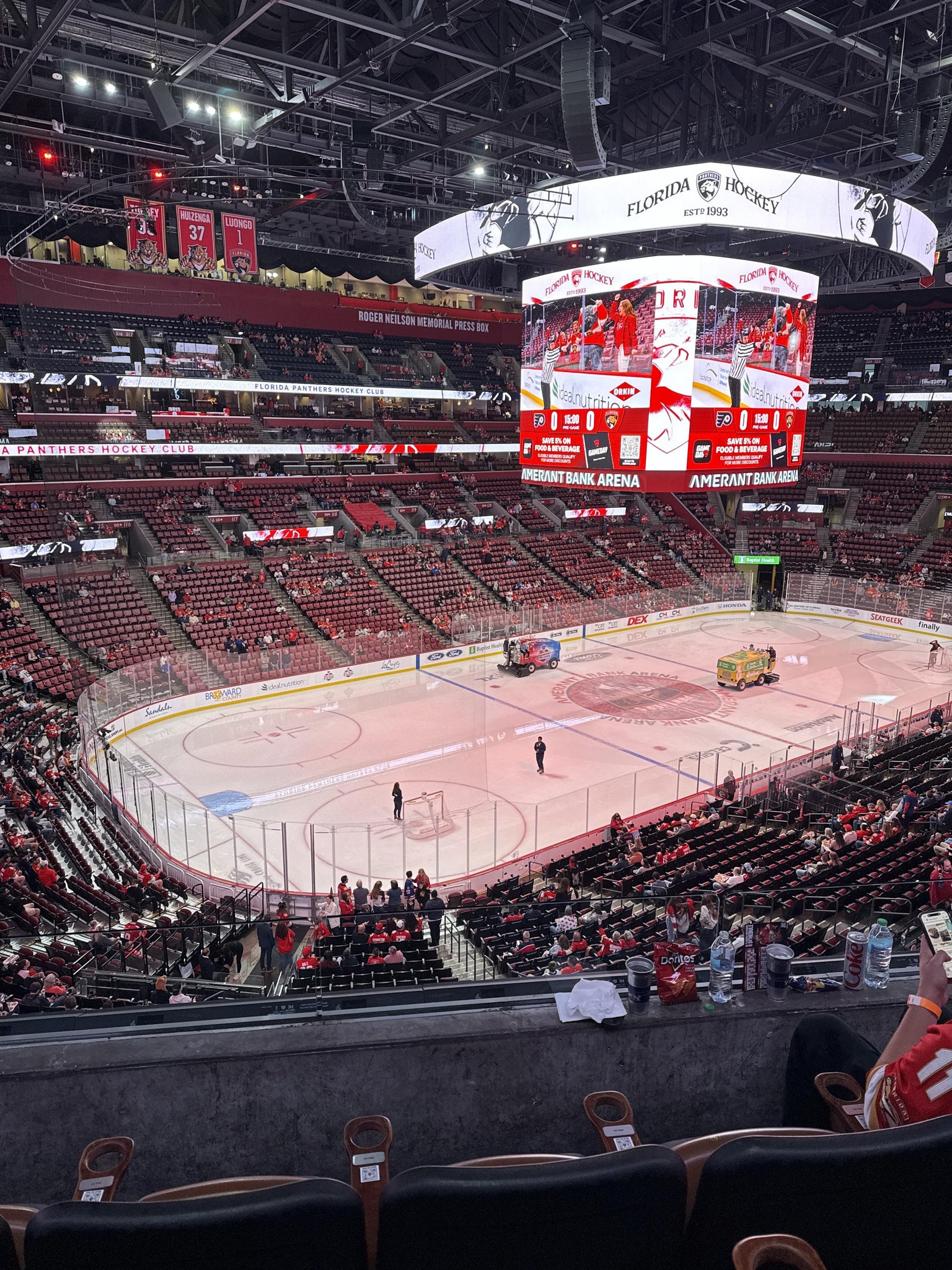Real Fan View taken from Club 5 at Amerant Bank Arena by Alina M