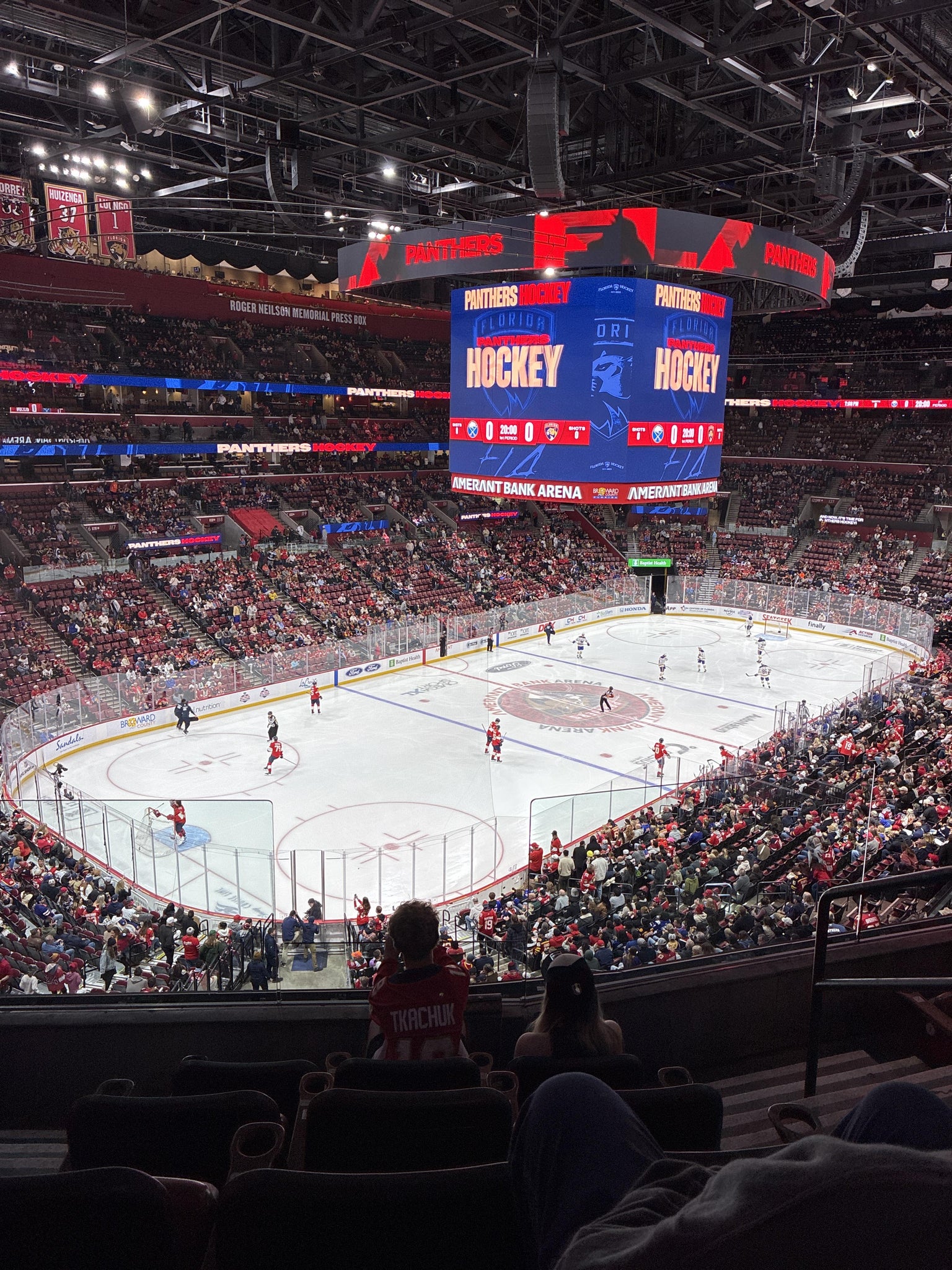Real Fan View taken from Club 6 at Amerant Bank Arena by Giovanni D