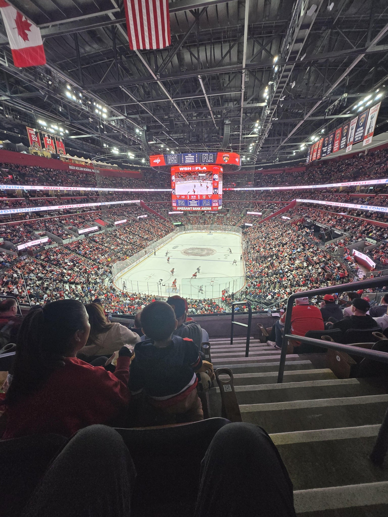 Real Fan View taken from Club 8 at Amerant Bank Arena by Gator O