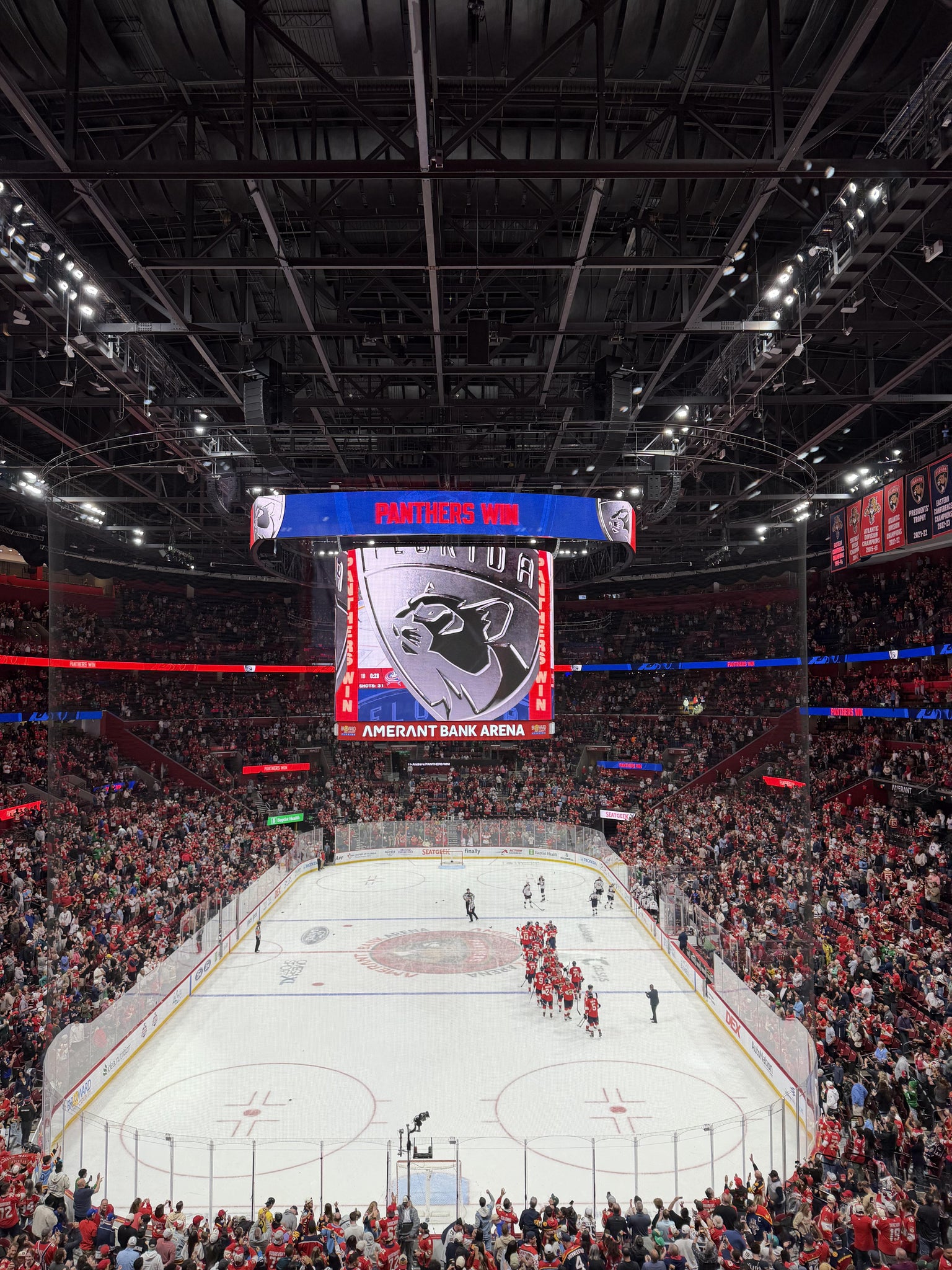 Real Fan View taken from Club 9 at Amerant Bank Arena by Brad S