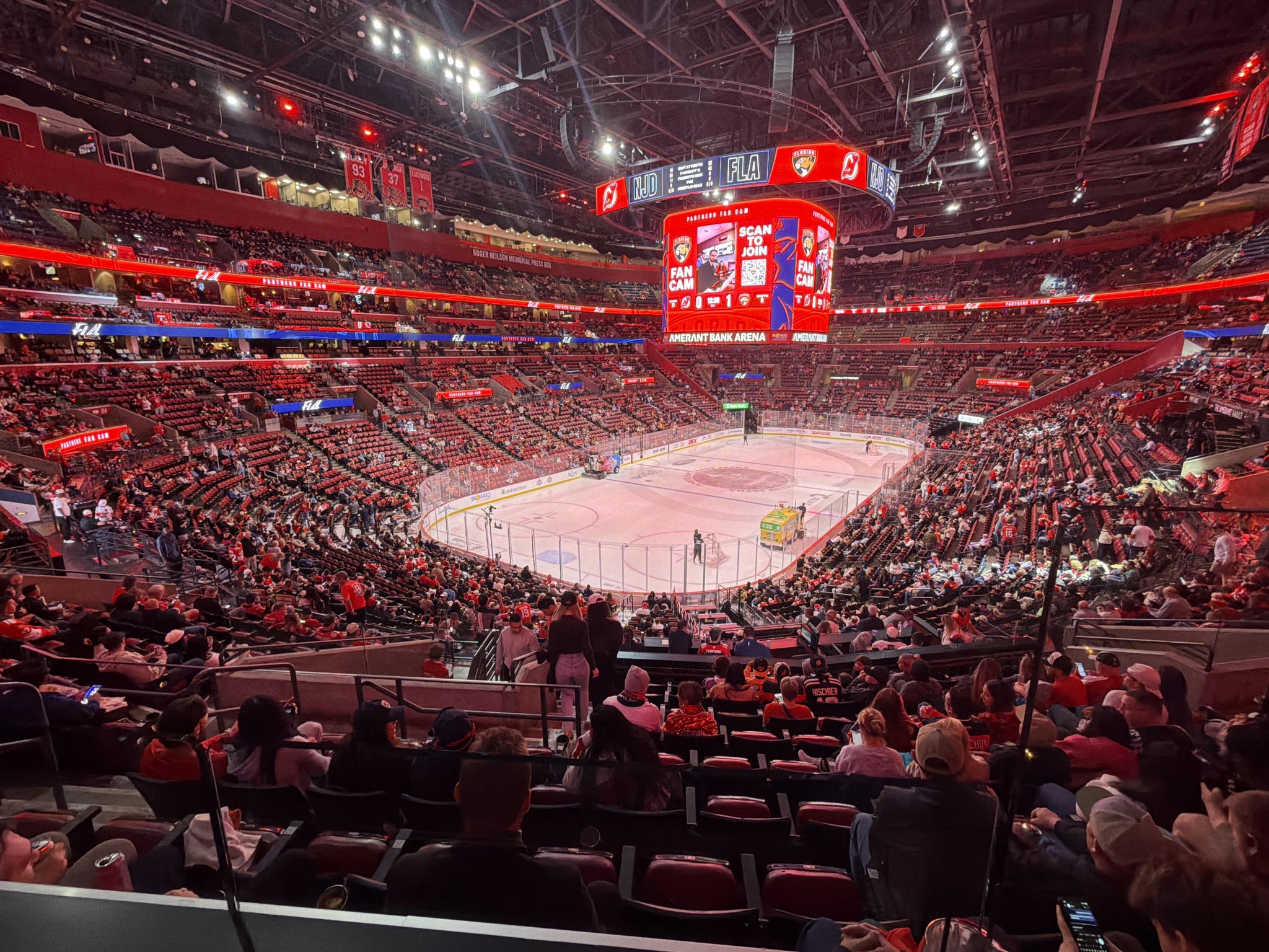 Real Fan View taken from Panther BAR at Amerant Bank Arena by Alexander K