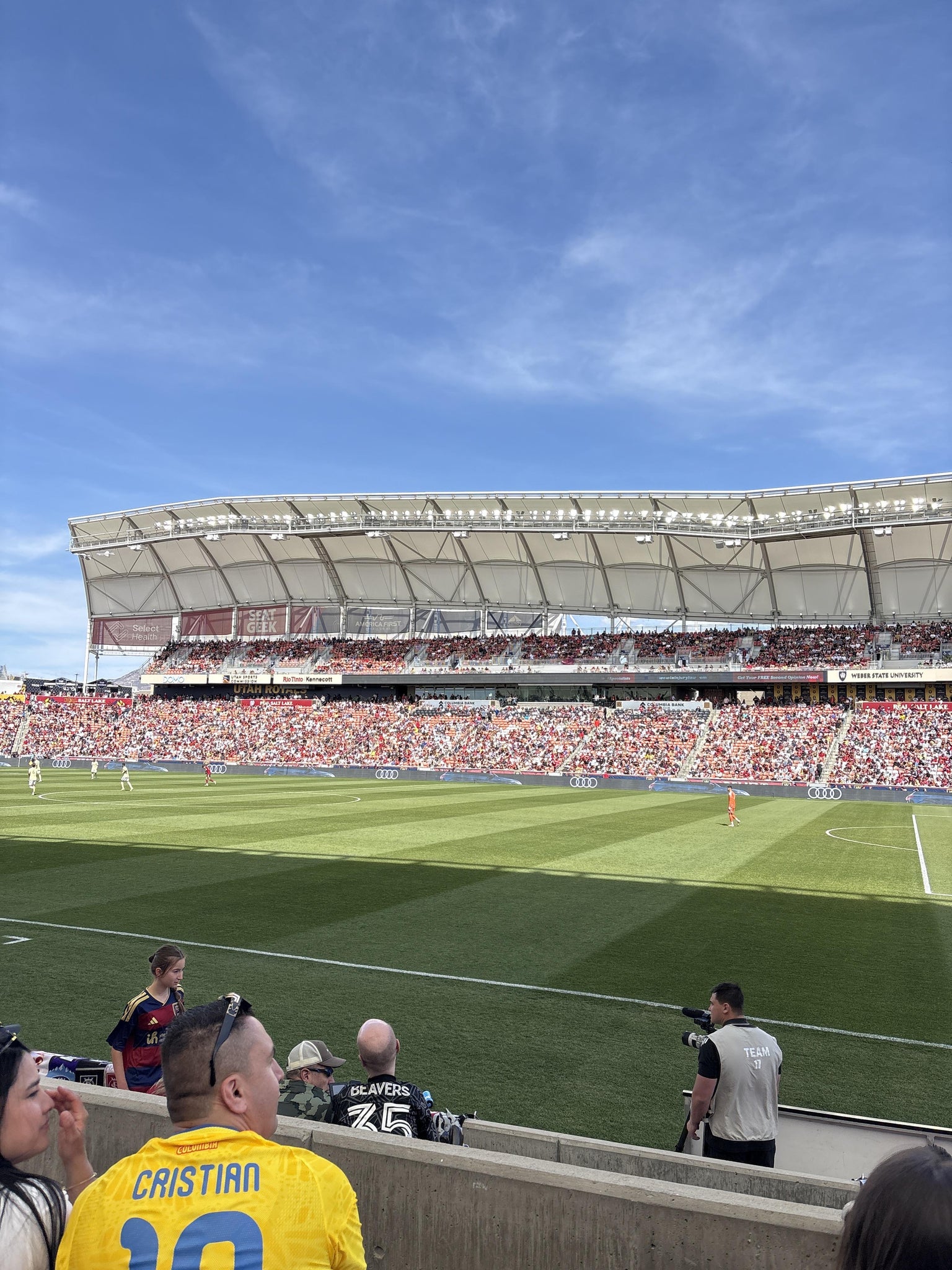 Real Fan View taken from Section 16 at America First Field by Diego T