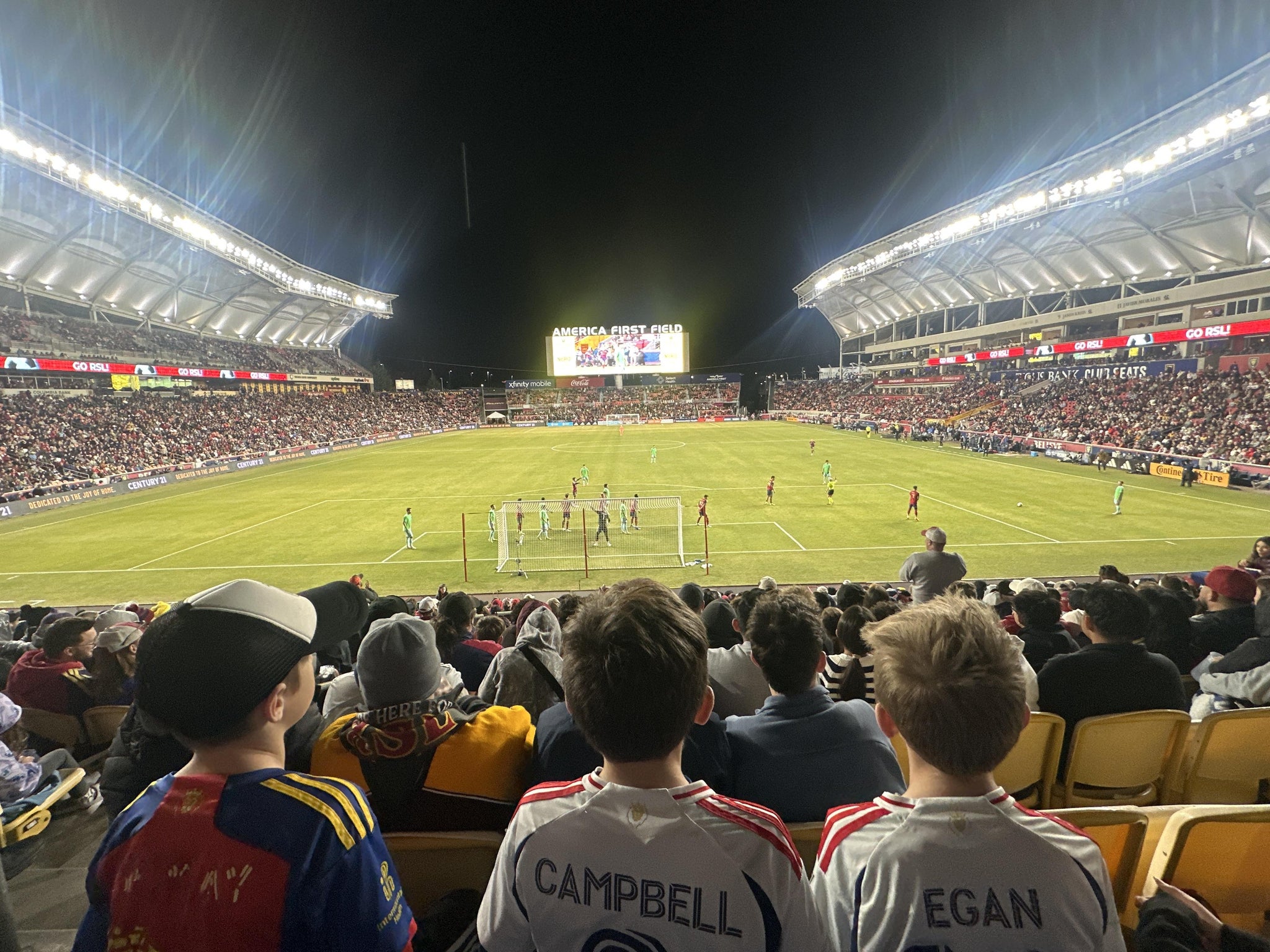 Real Fan View taken from Section 28 at America First Field by Andrew W