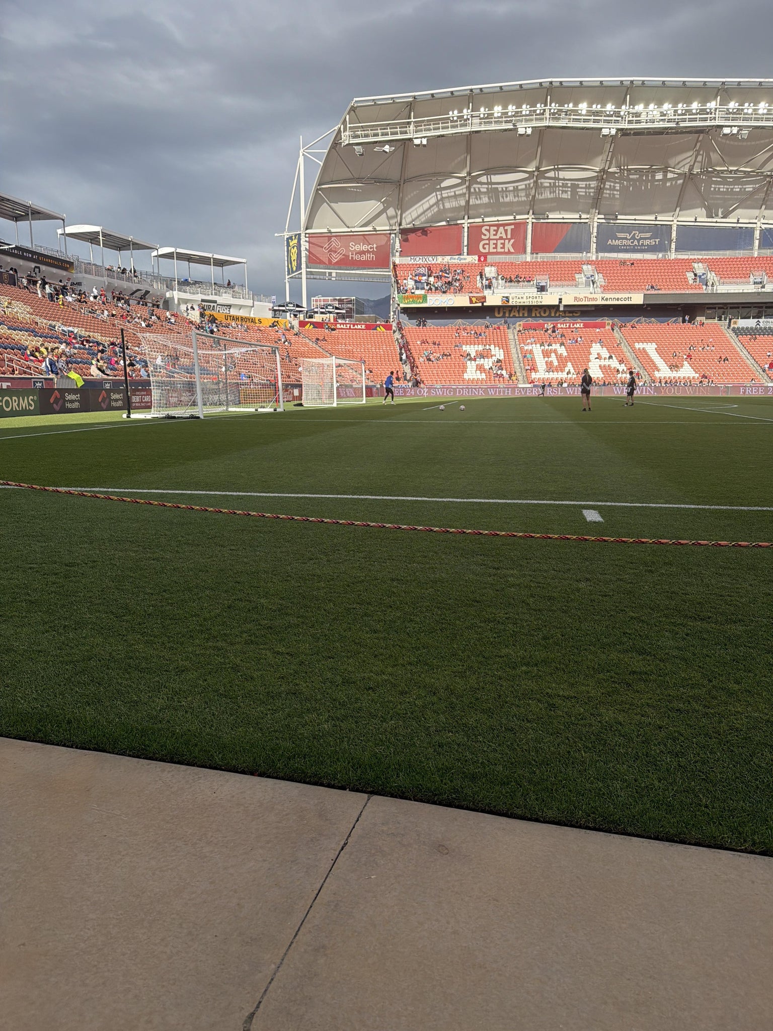 Real Fan View taken from Field West North at America First Field by Glenn W