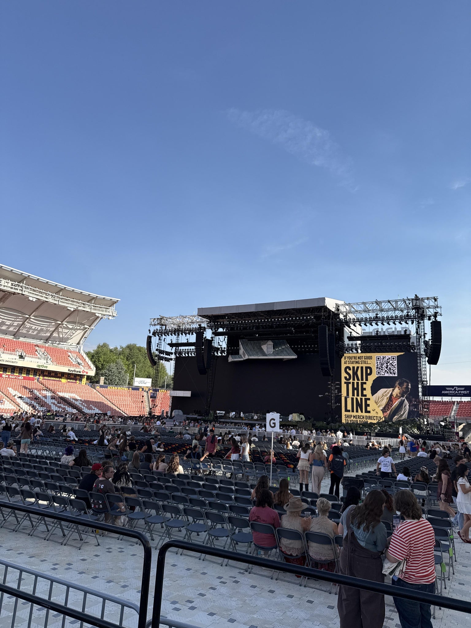Real Fan View taken from Floor ADA at America First Field by Gaby G