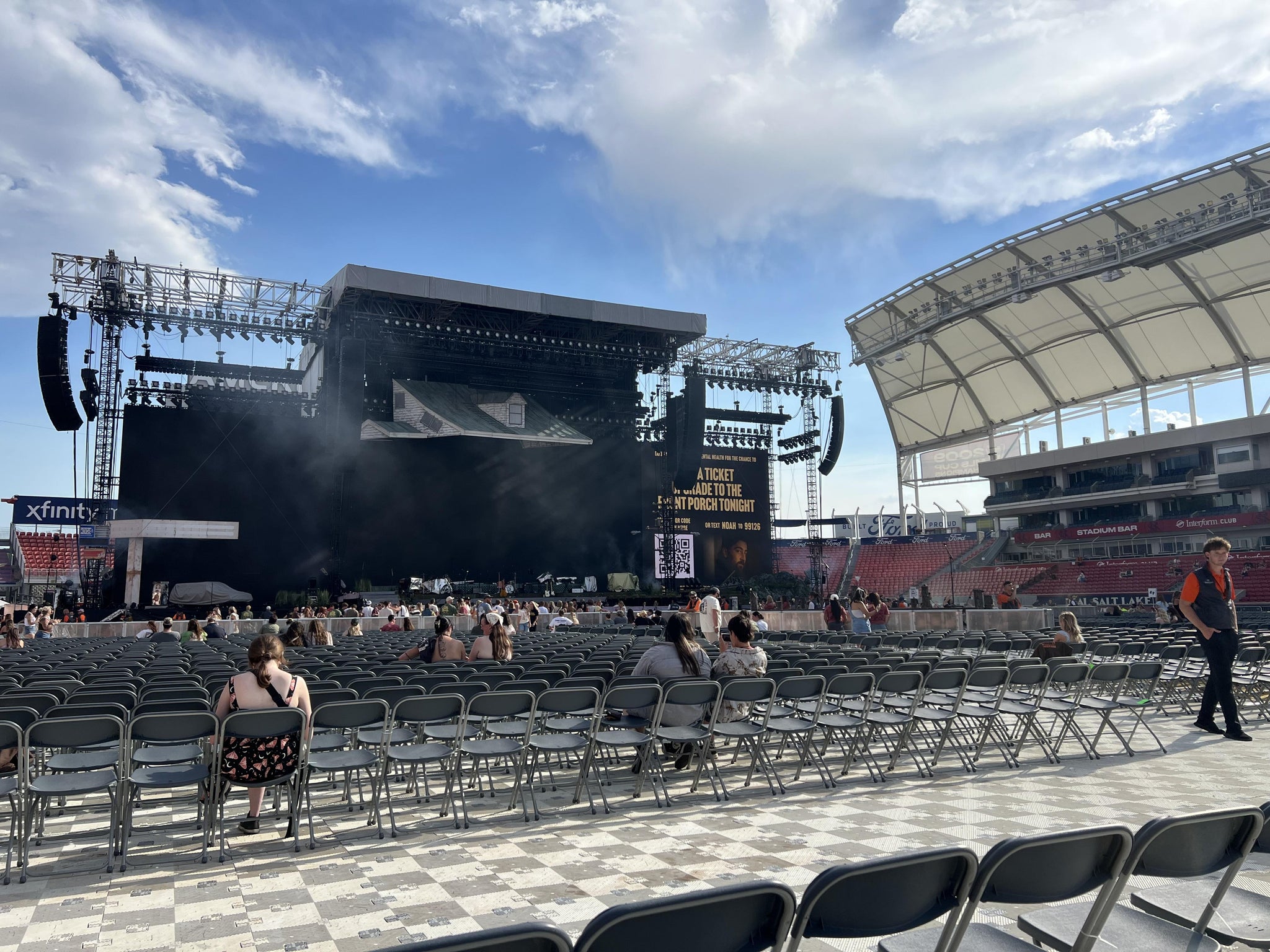 Real Fan View taken from Floor K at America First Field by Kyle B